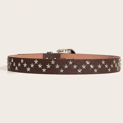 Other Brown american western cowboy boho star studded belt Size ONE SIZE - 4 Thumbnail