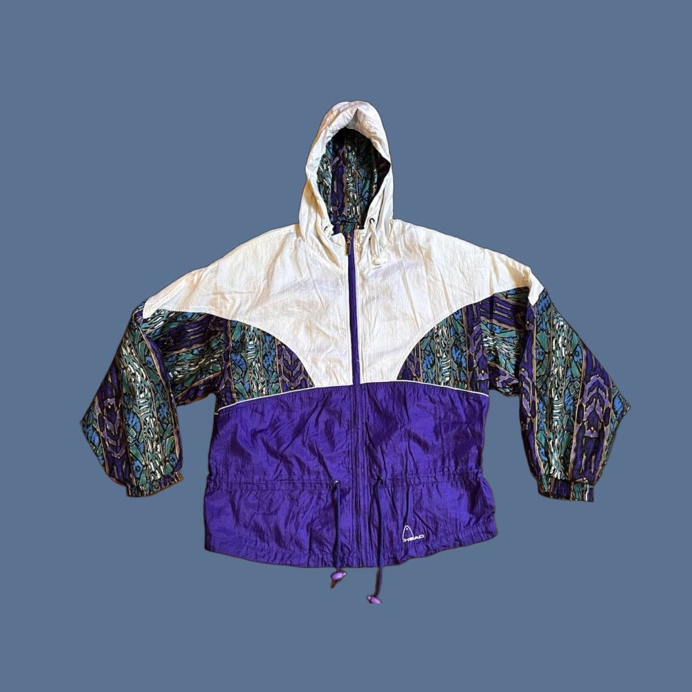 Vintage VINTAGE Head Windbreaker Track Jacket Womens L Purple Iridescent 90s Size L / US 10 / IT 46 - 1 Thumbnail