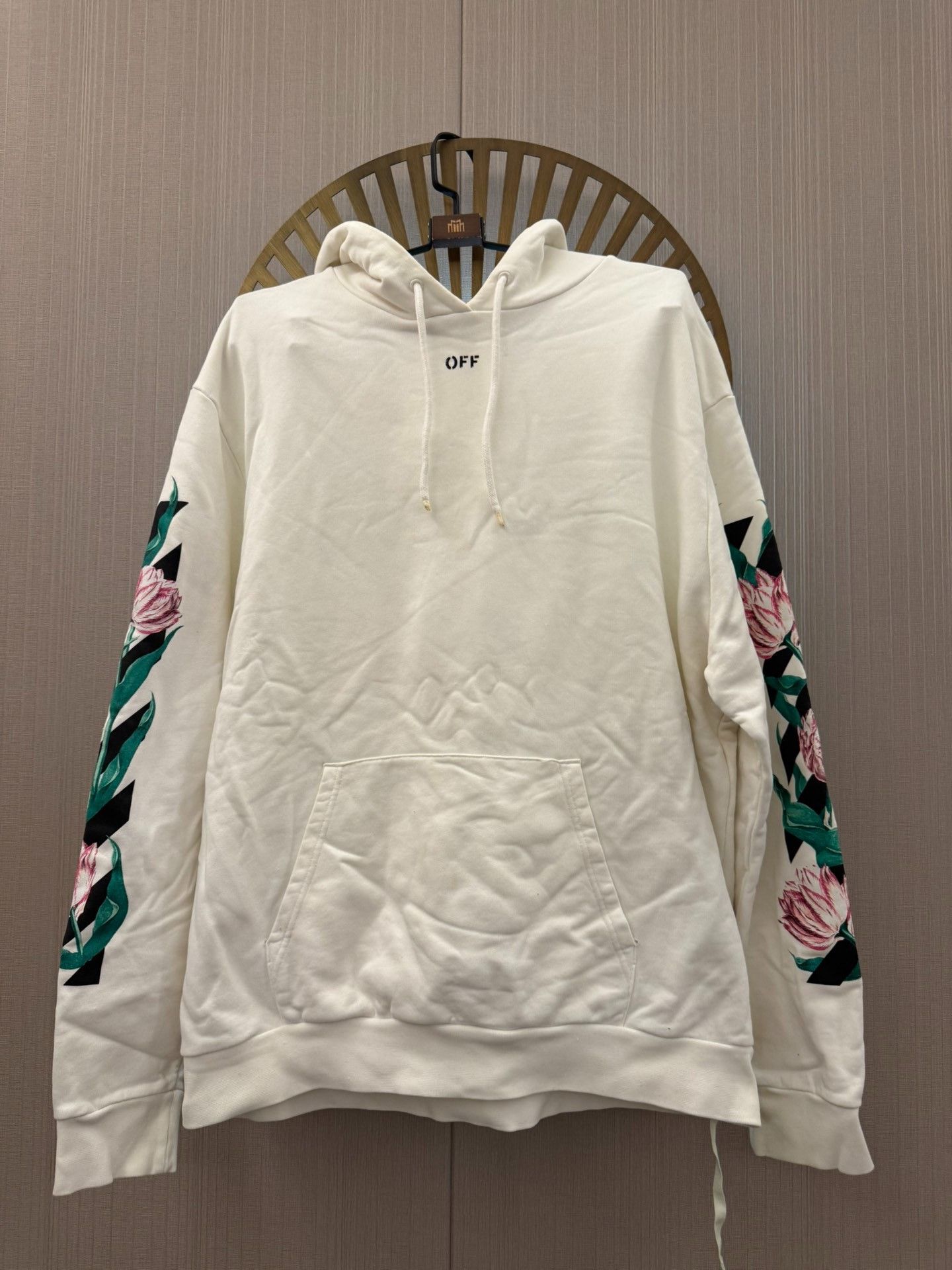 Off-White Off-White Floral White Hoodie XL Men Size US XL / EU 56 / 4 - 1 Thumbnail