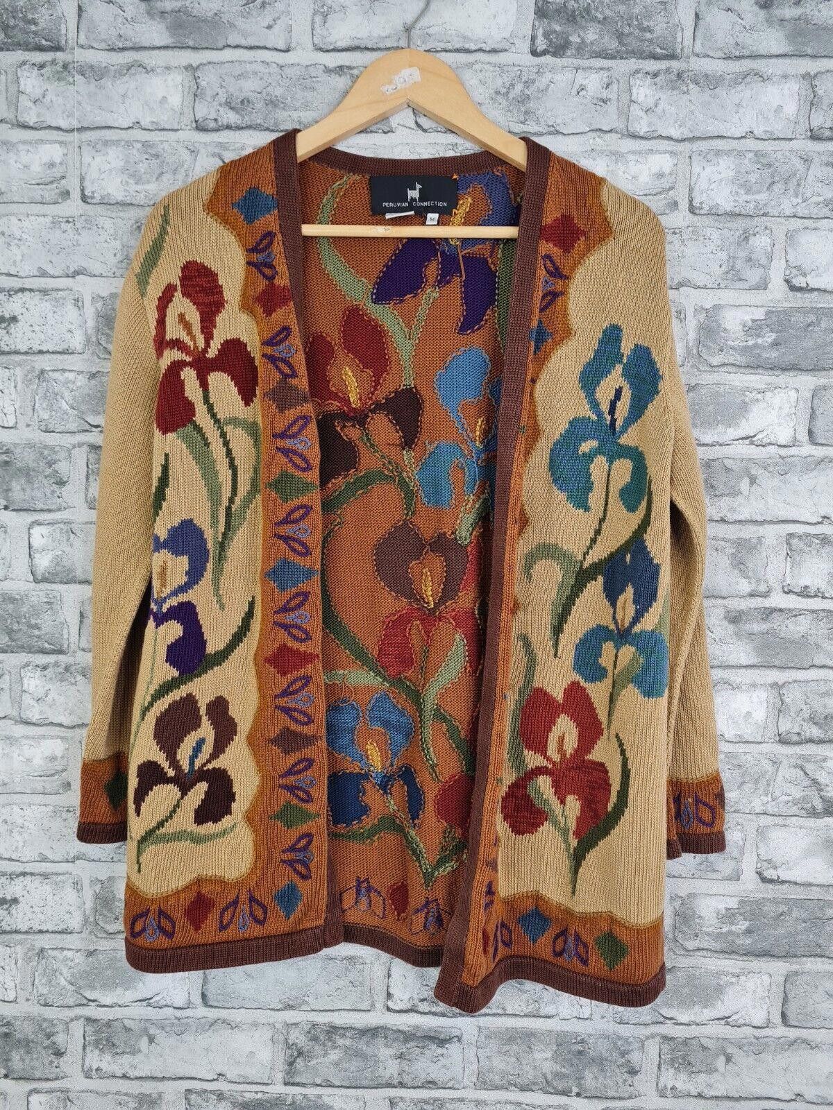 Other Peruvian Connection Cardigan Size M RARE Open Style Size M / US 6-8 / IT 42-44 - 3 Thumbnail
