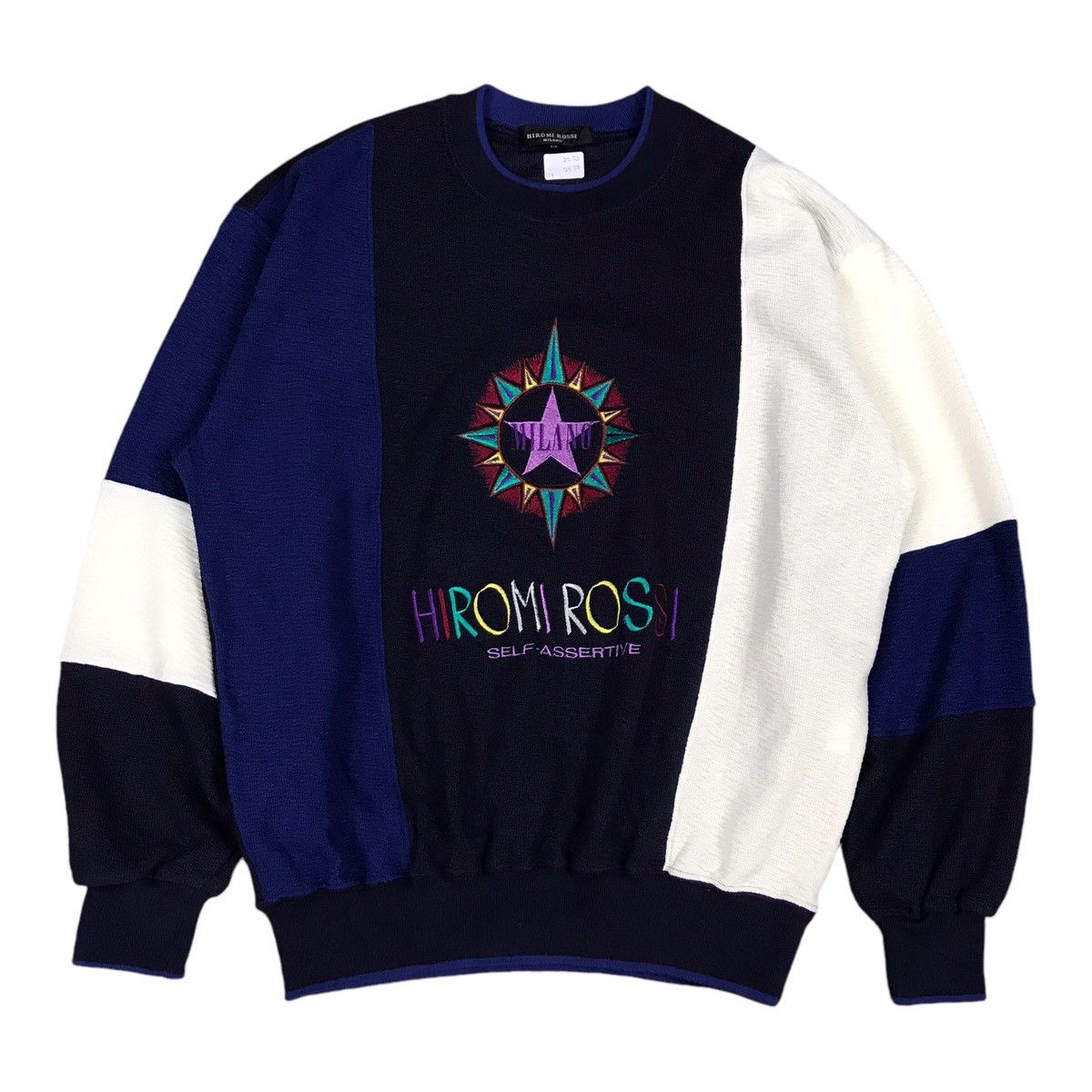 Japanese Brand HIROMI ROSSI JAPAN PATCHWORK MULTICOLOUR SWEATSHIRT Size US M / EU 48-50 / 2 - 1 Thumbnail