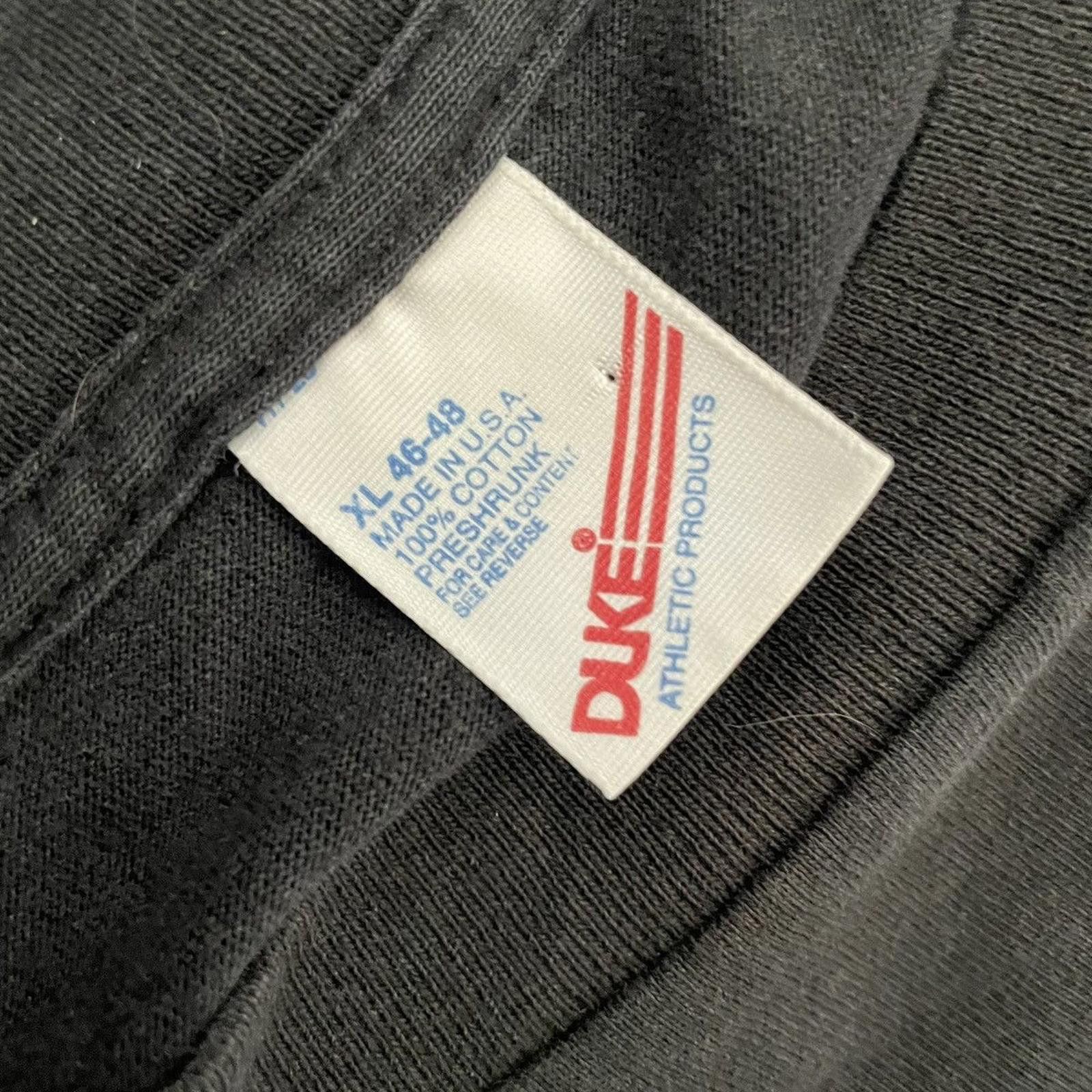 Vintage DUKE ATHLETIC PRODUCTS • VNTG "Black" Single Stitch Tee (XL) Size US XL / EU 56 / 4 - 5 Thumbnail