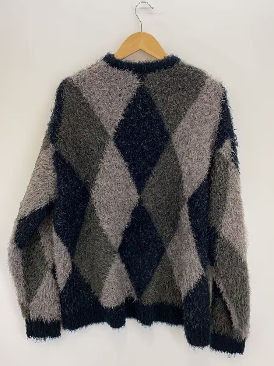 Number (N)ine Diamond Argyle Fluffy Knit Sweater Size US XL / EU 56 / 4 - 2 Thumbnail
