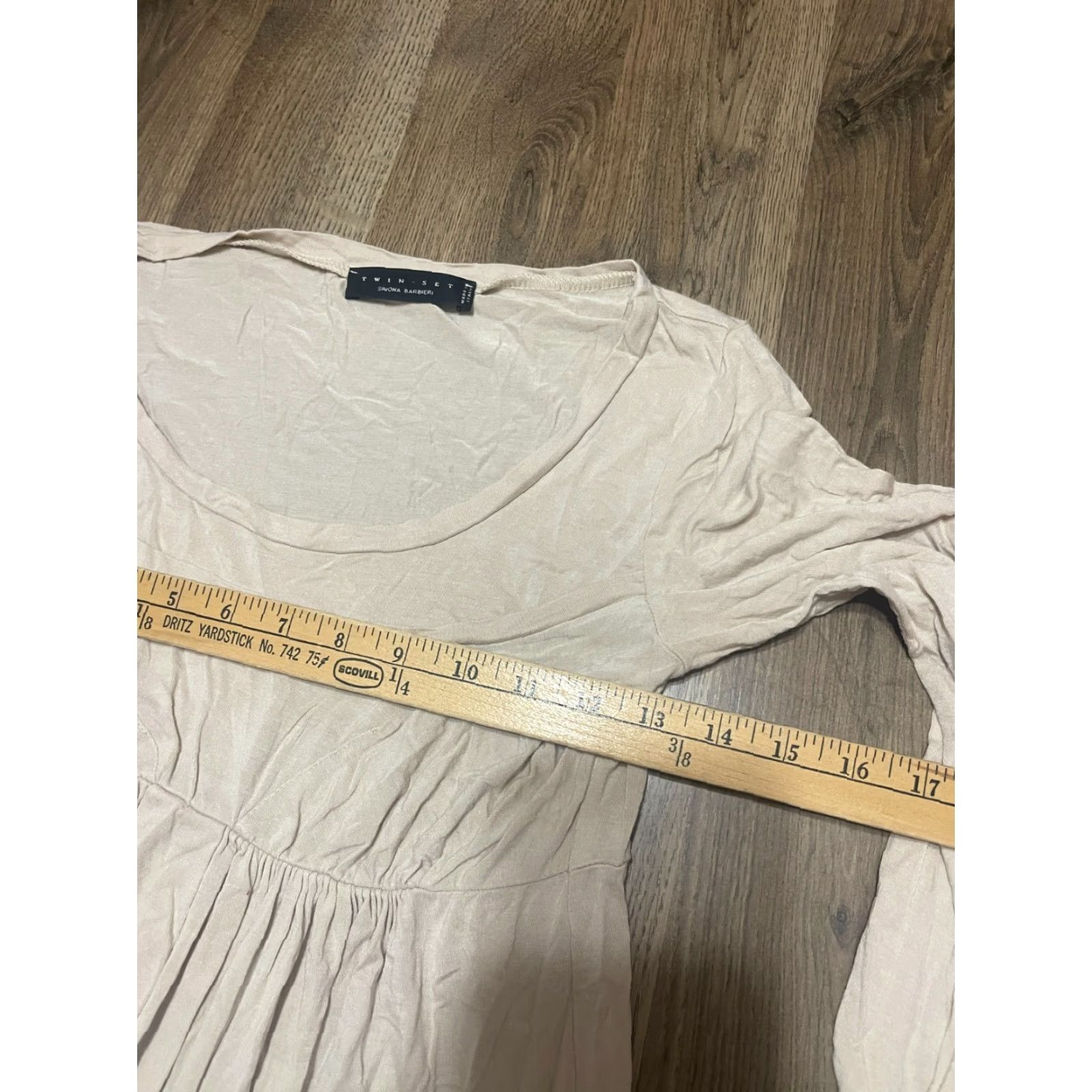 TWINSET TWINSET Dress Women's Small Tan Long Sleeve Made in Italy Size S / US 4 / IT 40 - 3 Thumbnail