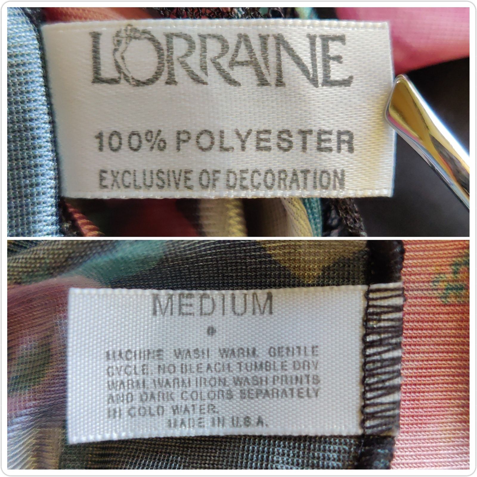 Vintage Vintage Lorraine sexy floral babydoll chemise sz M Size ONE SIZE - 11 Thumbnail