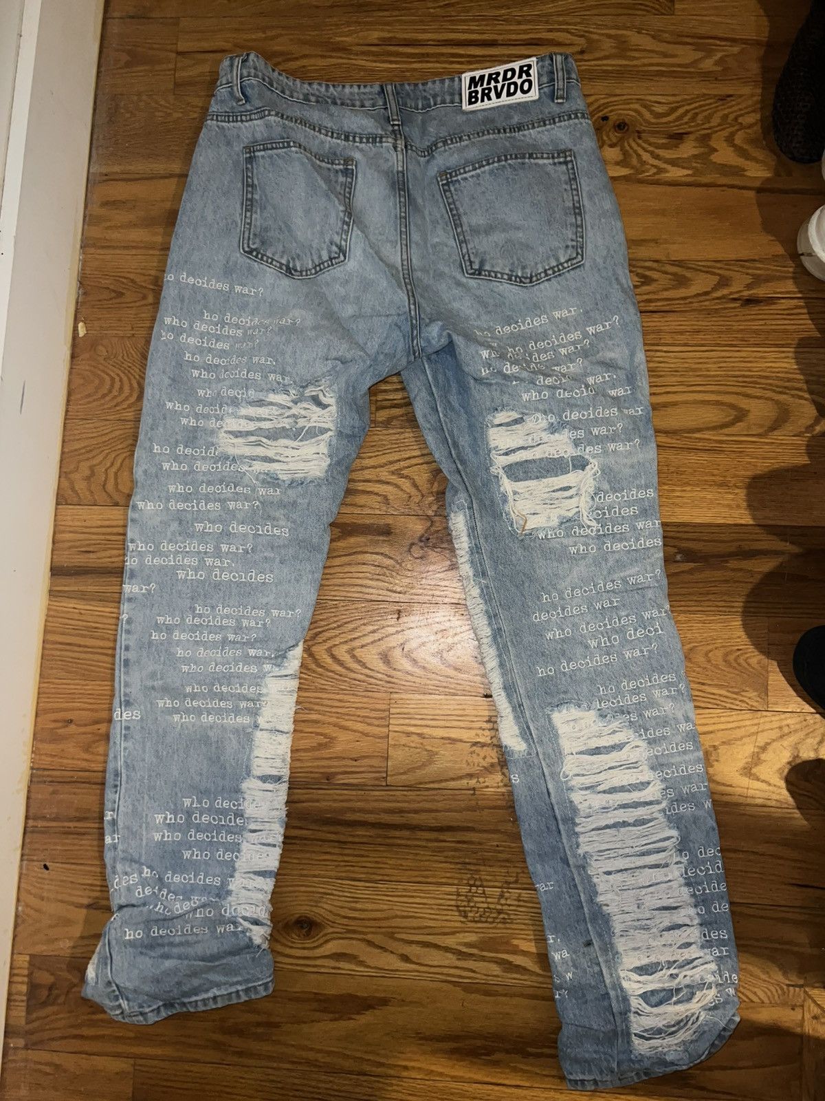 Who Decides War Who Decides Ware Embroidered Denim Size US 34 / EU 50 - 4 Thumbnail