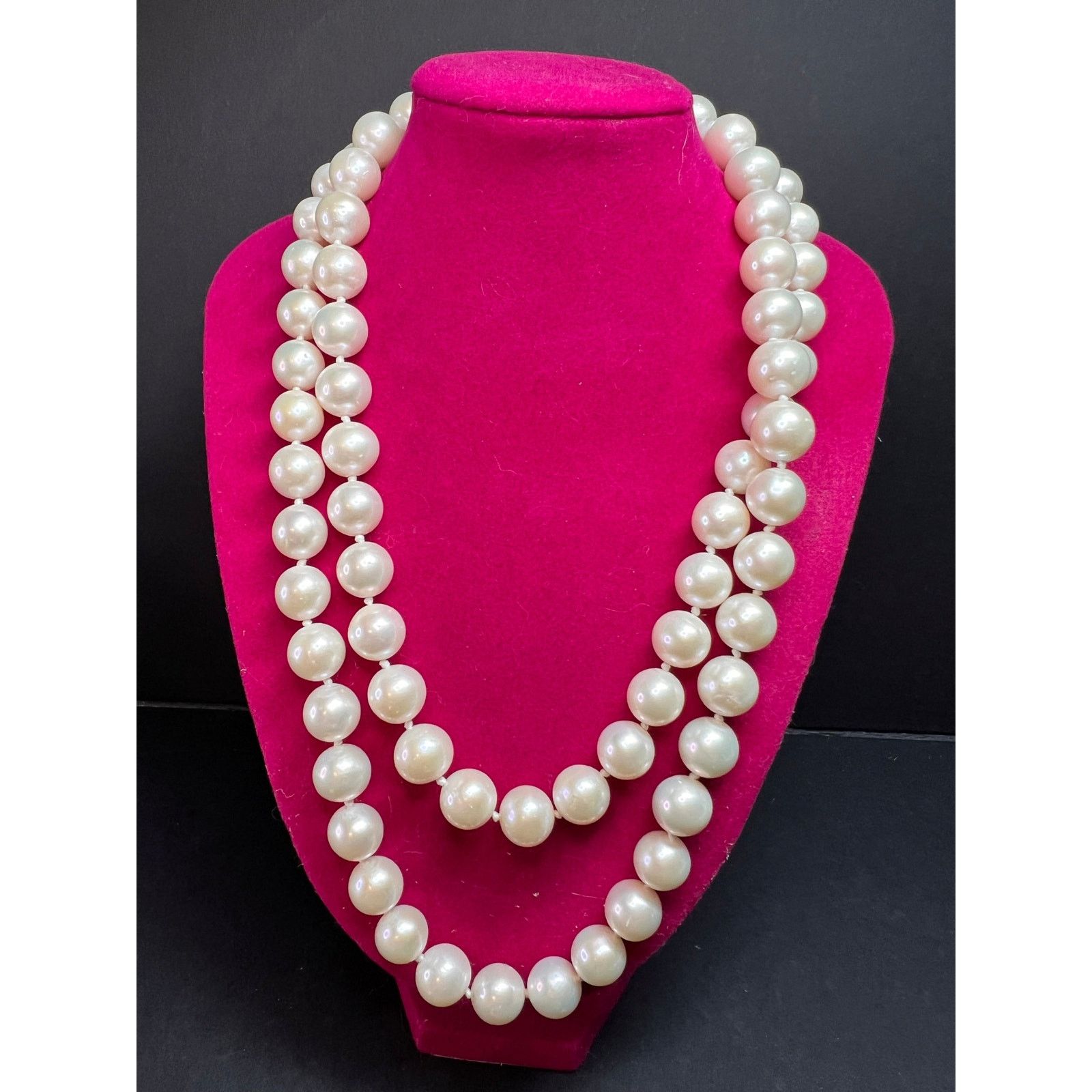Other 10-11mm cultured pearl 36 in necklace with 925 silver clasp Size ONE SIZE - 3 Thumbnail