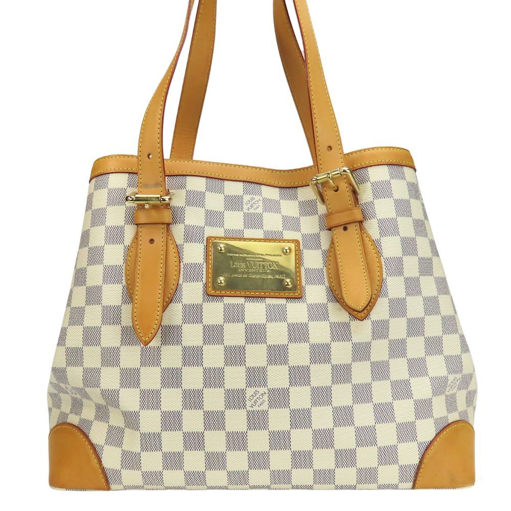 Louis Vuitton Louis Vuitton Hampstead MM Damier Azur Tote Bag Canvas Tote Bag N51206