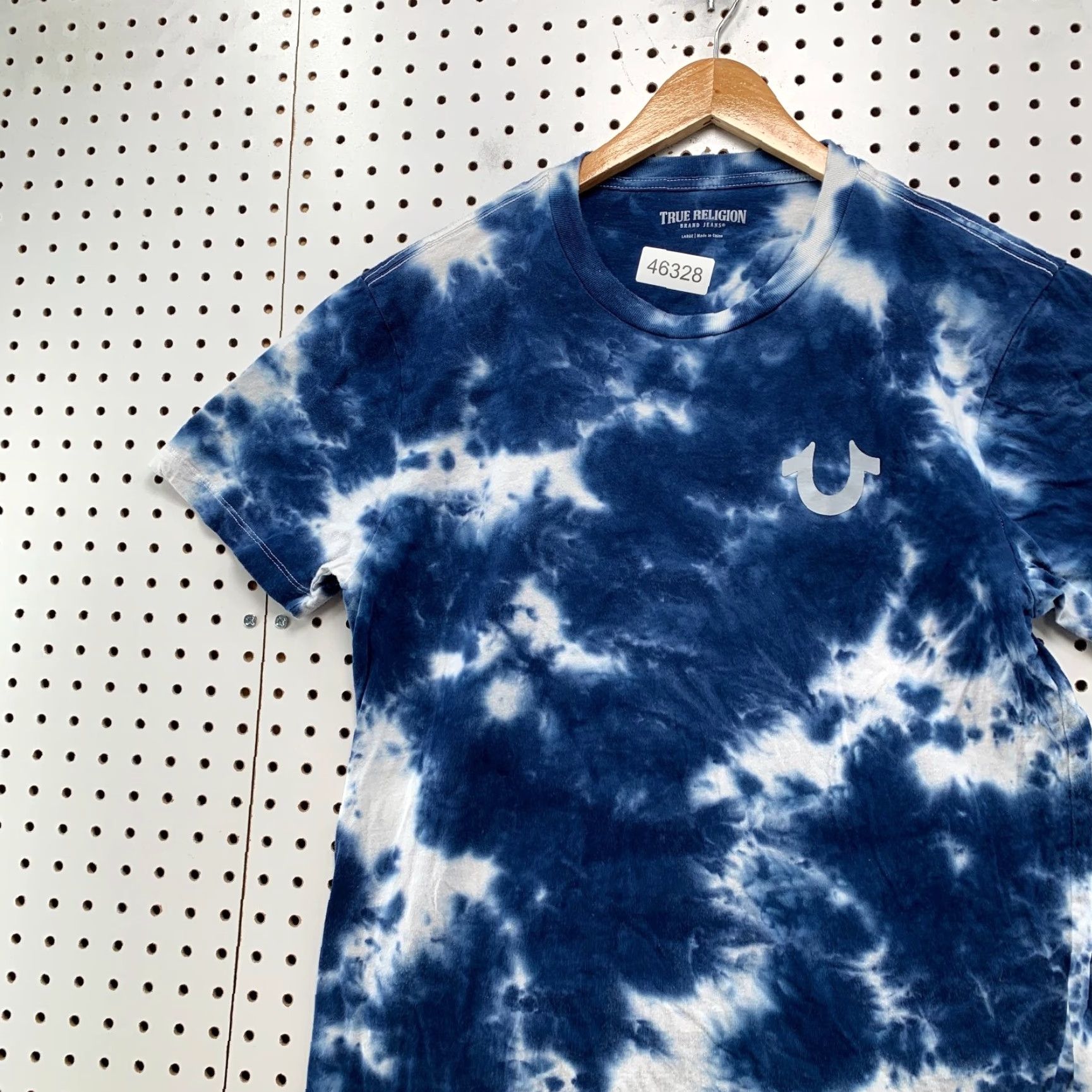 True Religion VINTAGE? (No) True Religion Shirt Mens Large Blue Tie Dye Hip Hop Logo Graphic Print T-Shirt Short Sleeve Crew Neck Cotton 2020-2029 Size US M / EU 48-50 / 2 - 4 Thumbnail