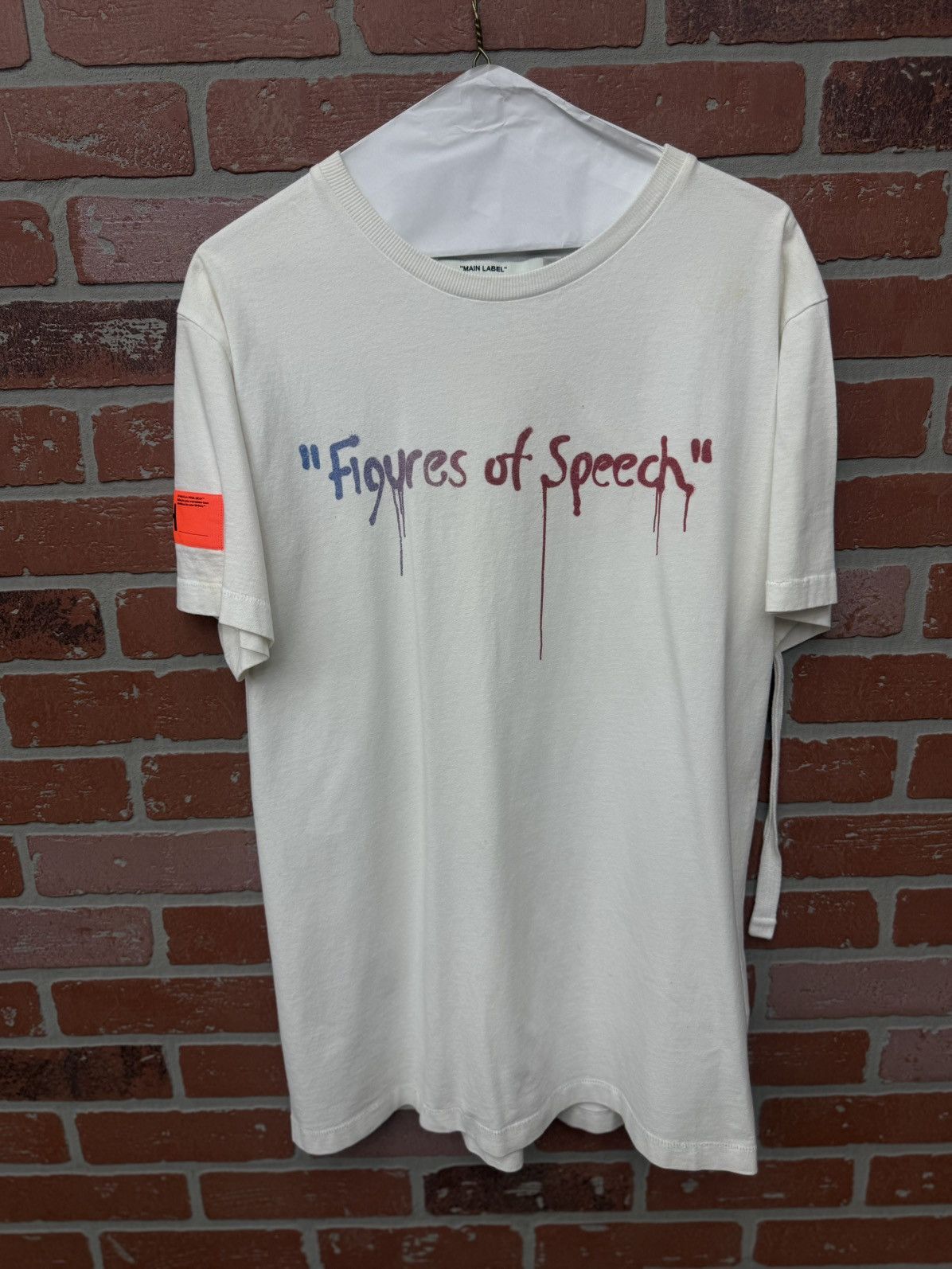 Off White Virgil Abloh Tee Shirt Size M White 🧼