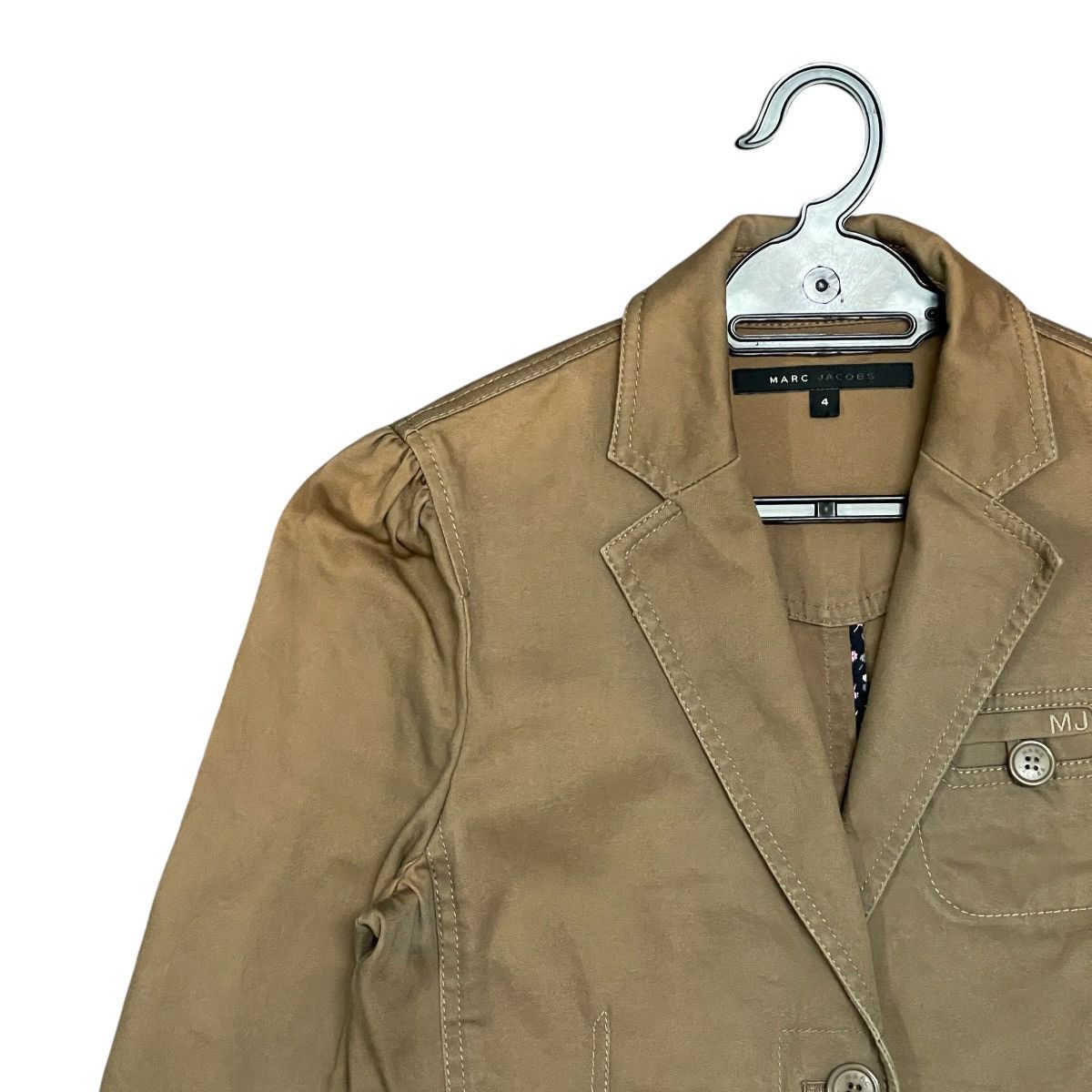 Marc Jacobs Marc Jacobs Y2k Khaki Utility Military Style Blazer Jacket Size XS / US 0-2 / IT 36-38 - 5 Thumbnail