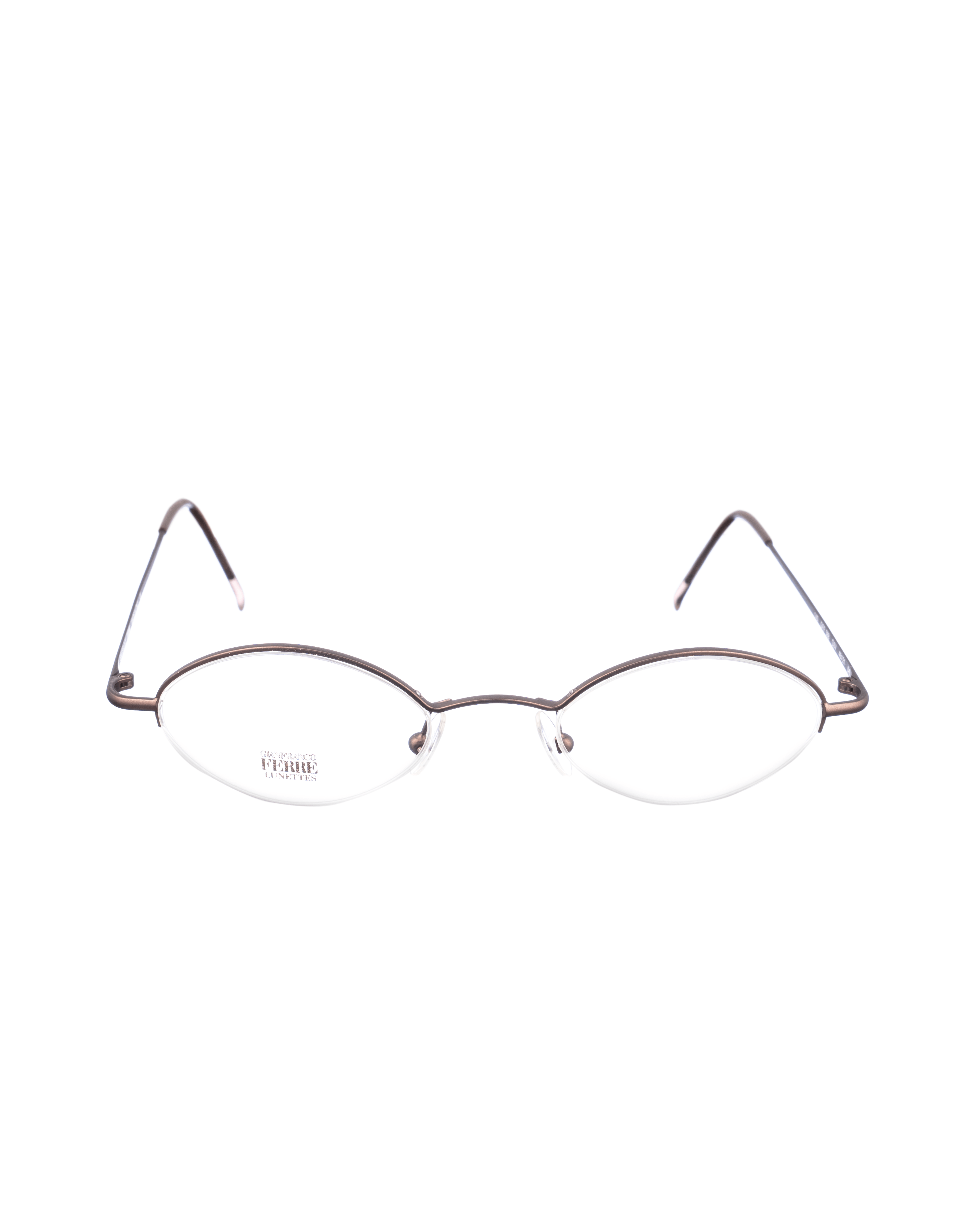 Gianfranco Ferre Gianfranco Ferre 00s Chocolate Brown Half-Rim Glasses Size ONE SIZE - 2 Thumbnail