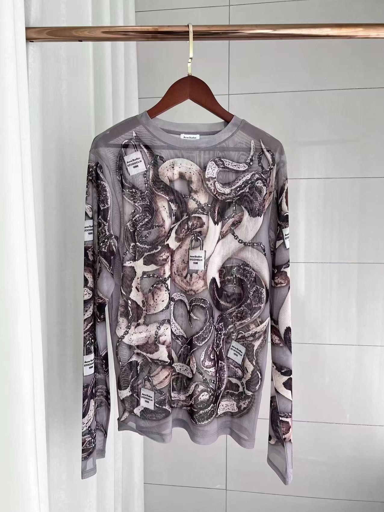 Acne Studios Acne Studios Long Sleeve Printed Top Size US M / EU 48-50 / 2 - 1 Thumbnail