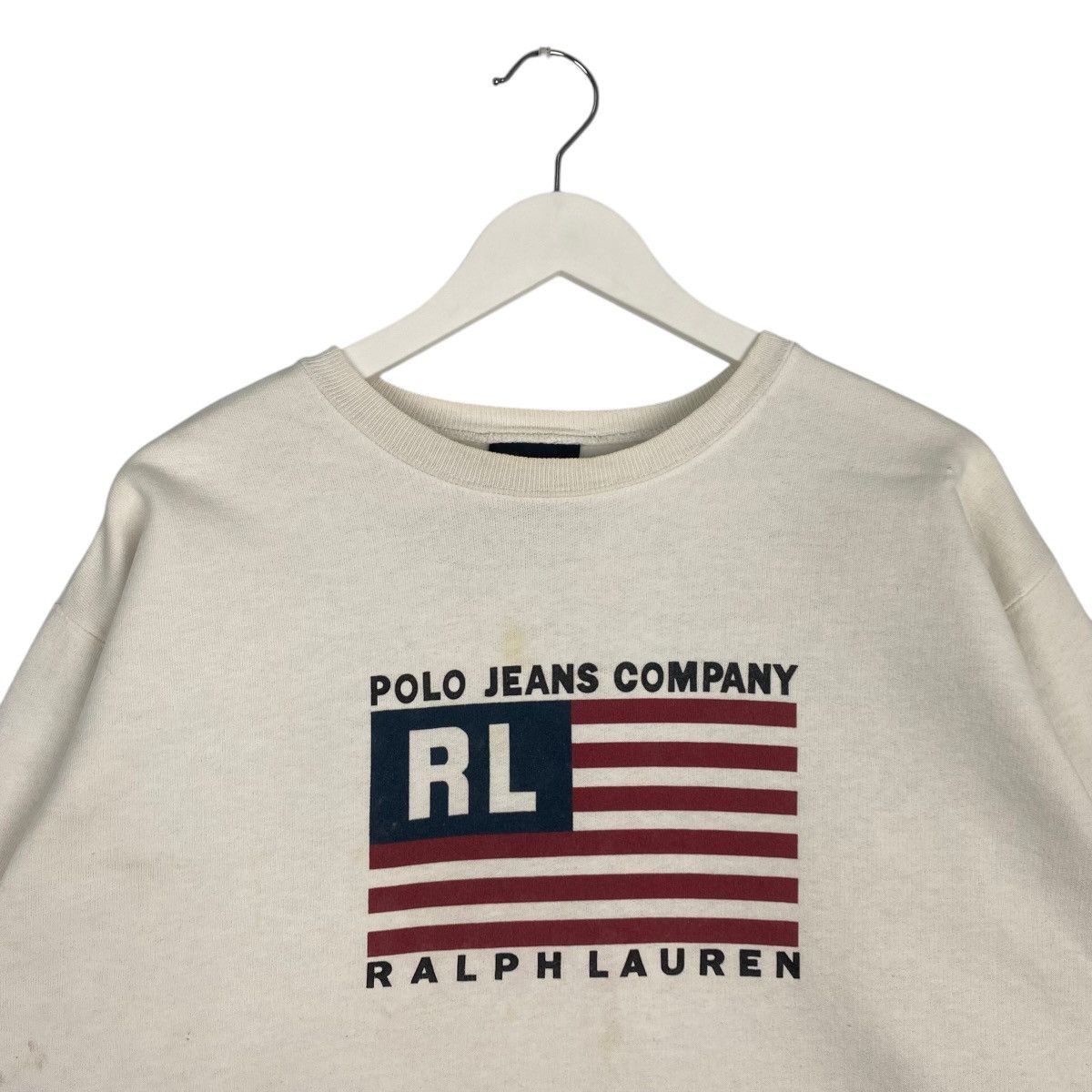 Polo Ralph Lauren Vintage Polo Jeans By Ralph Lauren Small Embroidered White Size US M / EU 48-50 / 2 - 4 Thumbnail