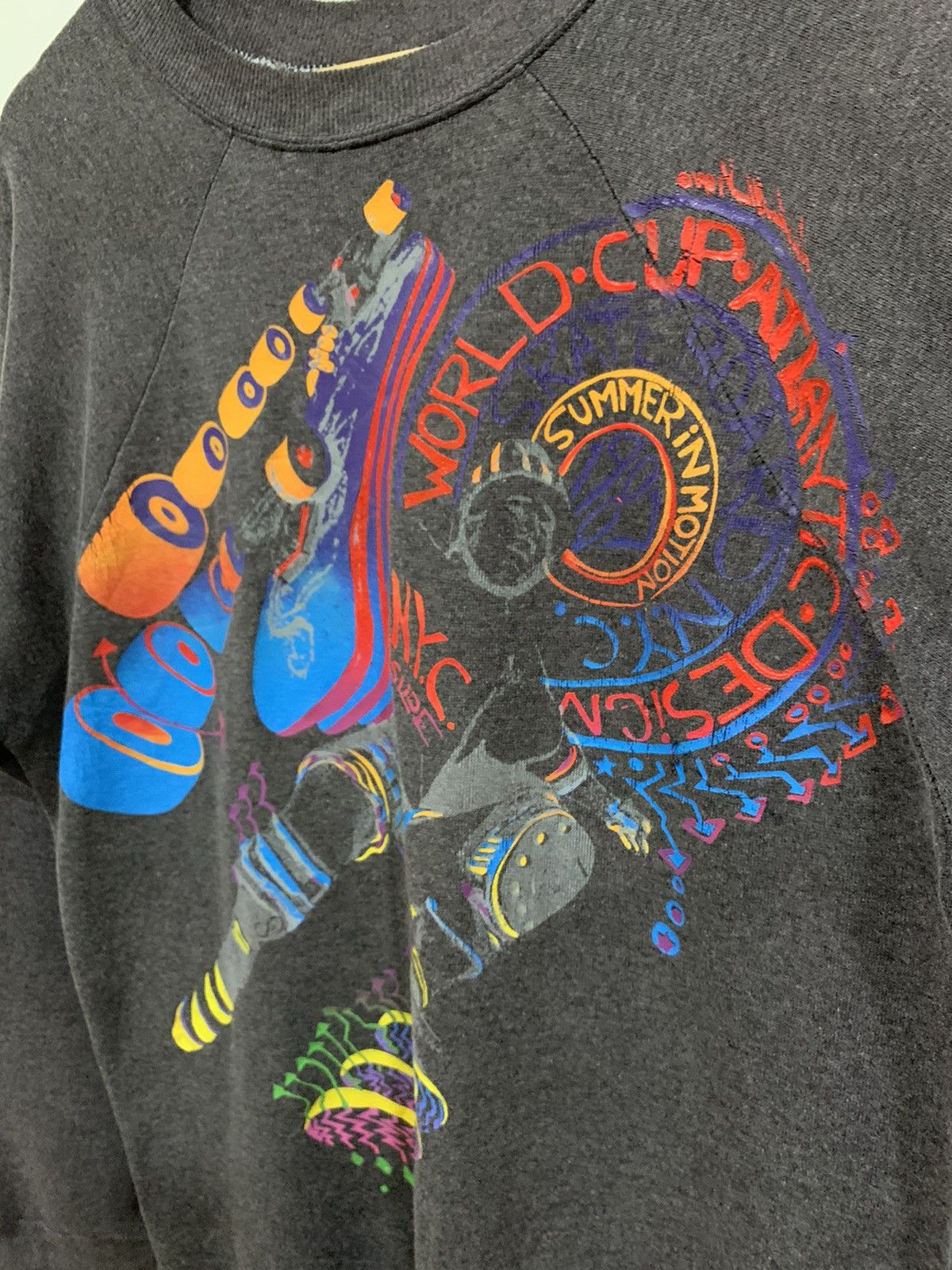 Other Vintage 80s Skateboard nyc slide sweatshirt Size US L / EU 52-54 / 3 - 6 Thumbnail