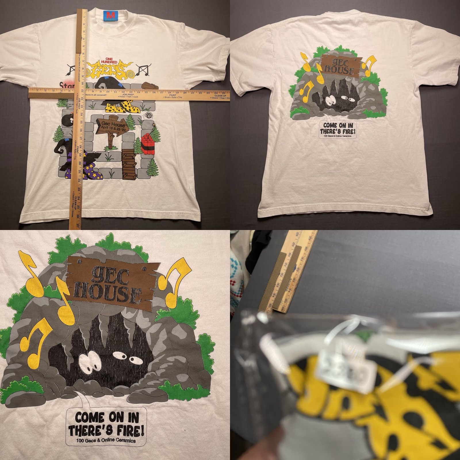Online Ceramics Online Ceramics Gec House 2022 White Shirt Size M Unisex Adults T-Shirt Colored Visible Staining Photos Size US M / EU 48-50 / 2 - 8 Thumbnail