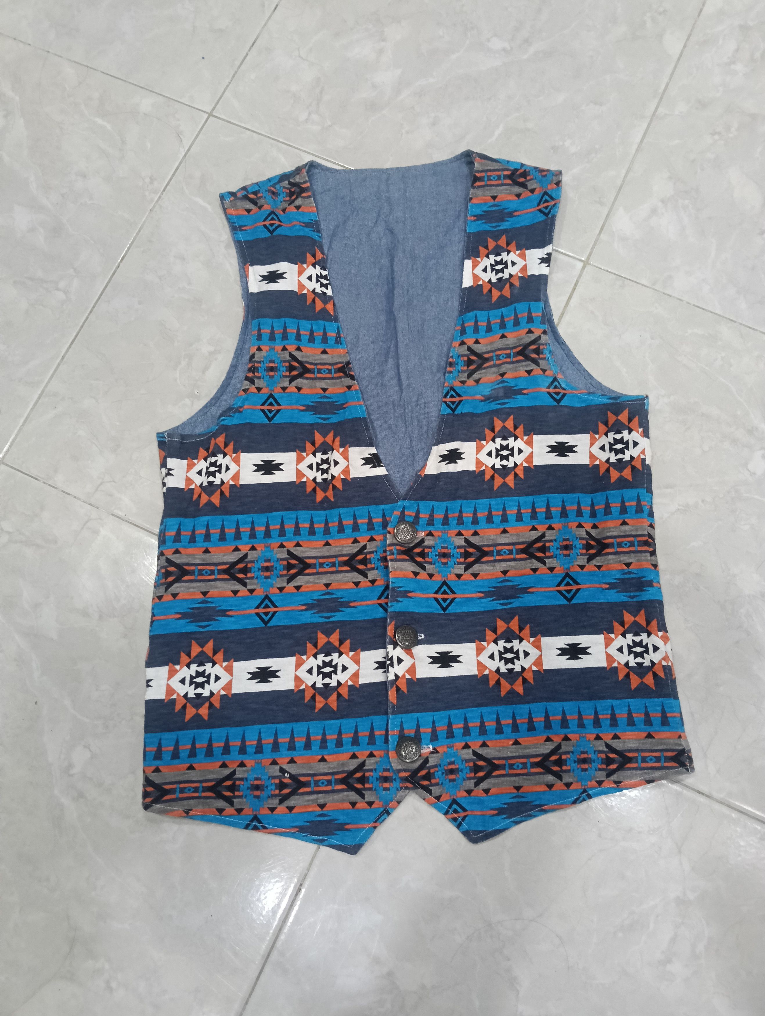 Native Unbranded Navajo Native Vest Size 38L - 5 Thumbnail