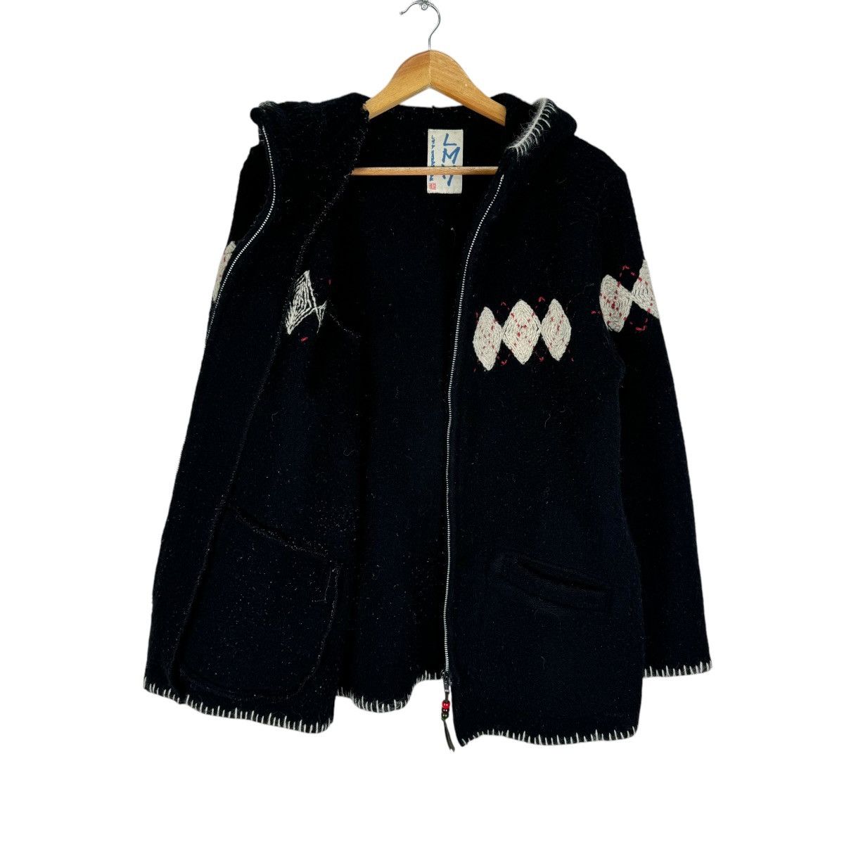 Handmade ☀️LMH HANDMADE HOODIE WOOL NATIVE JACKET Size US M / EU 48-50 / 2 - 7 Thumbnail