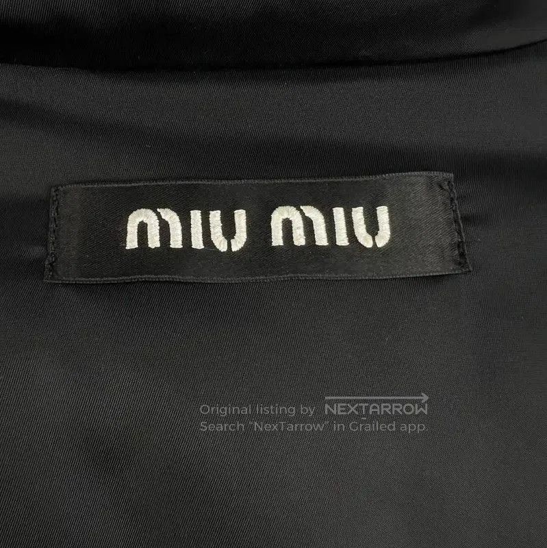 Miu Miu Miu Miu Black Puffer Jacket with Embellishments . Size M / US 6-8 / IT 42-44 - 4 Thumbnail