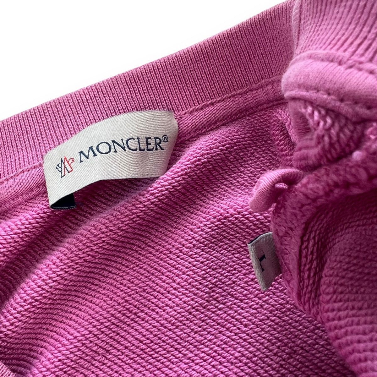 Moncler Moncler Pink Quilted Sweatshirt Size US L / EU 52-54 / 3 - 3 Thumbnail