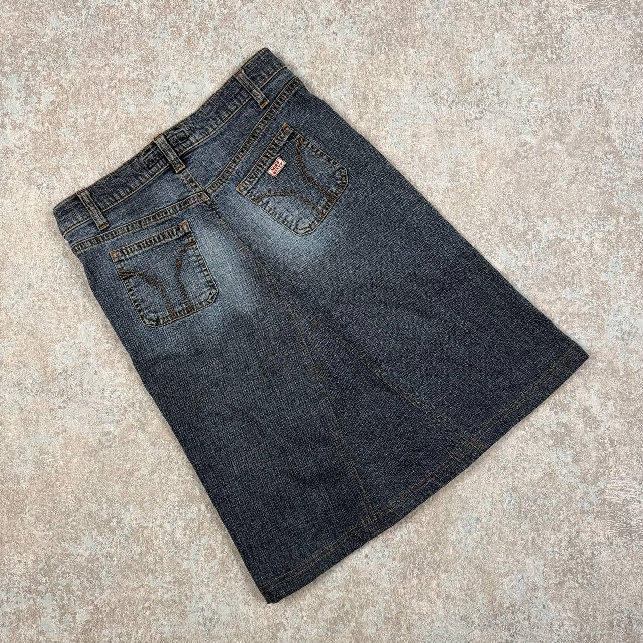 Miss Sixty Miss Sixty Vintage Blue Denim Skirt Y2K Size 29" - 2 Thumbnail