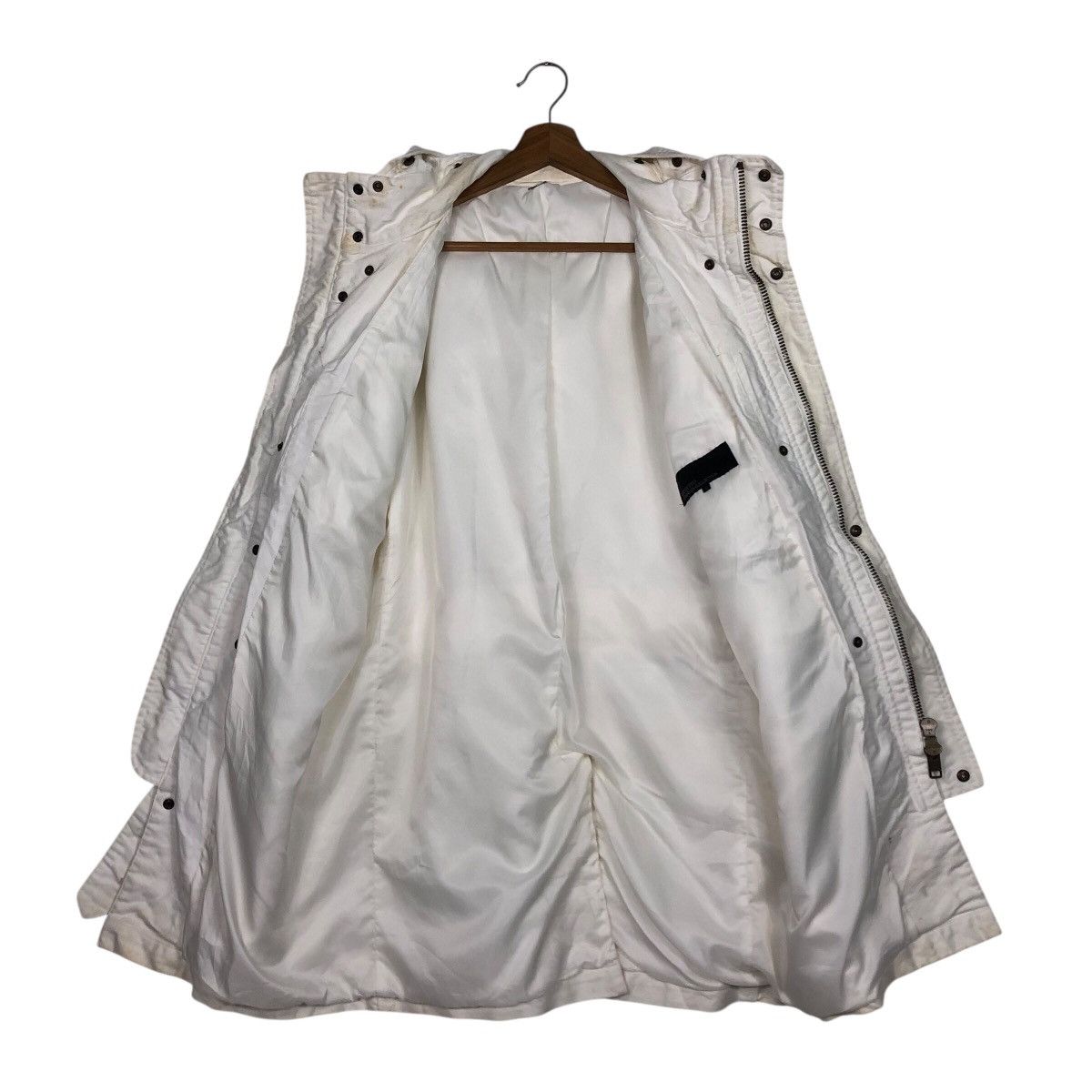 Japanese Brand 📌Vintage Biker Jacket Rich White Kenji Ito Comme Ca Size US L / EU 52-54 / 3 - 16 Thumbnail