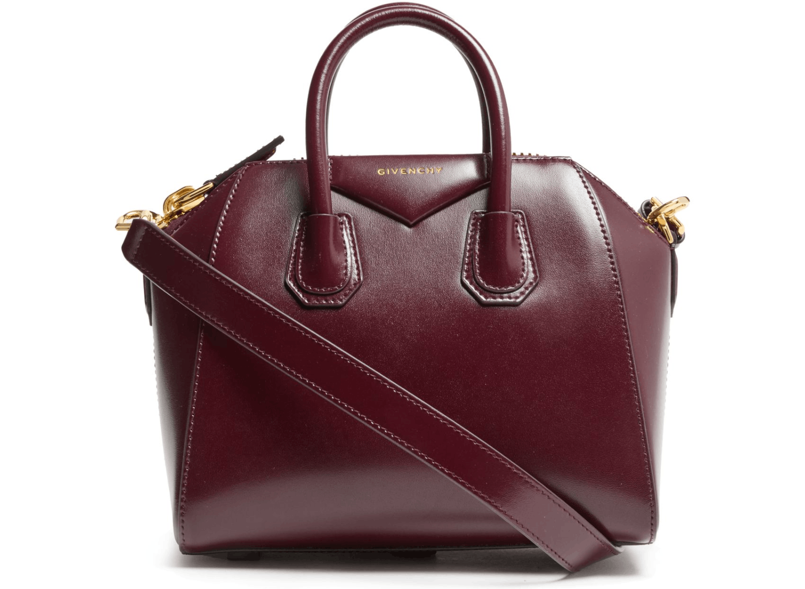 Givenchy GIVENCHY Antigona Mini Burgundy Leather Bag New Auth Size ONE SIZE - 1 Thumbnail