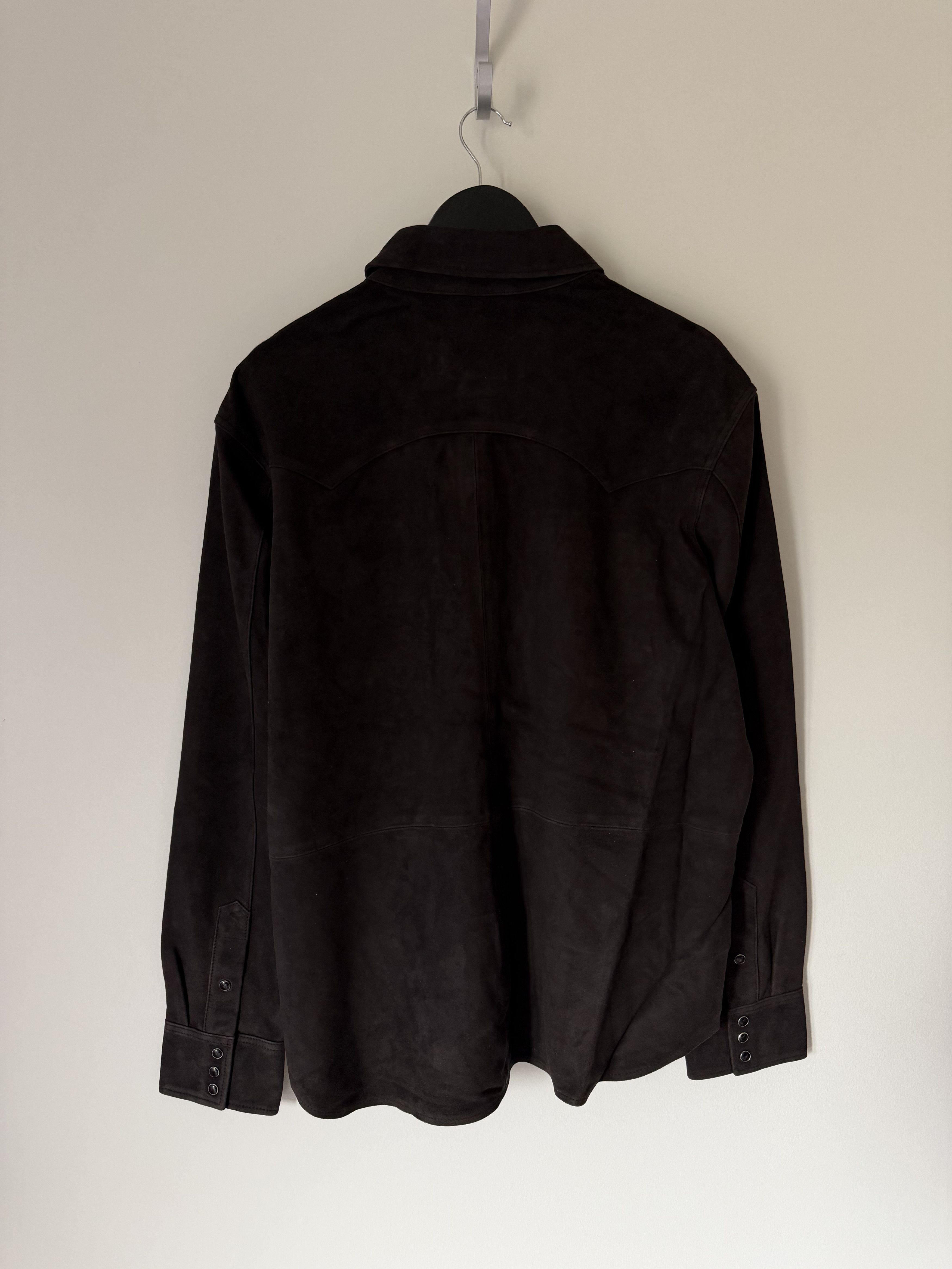 DENIM TEARS Denim Tears Suede Shirt in Coffee Brown Size US L / EU 52-54 / 3 - 6 Thumbnail