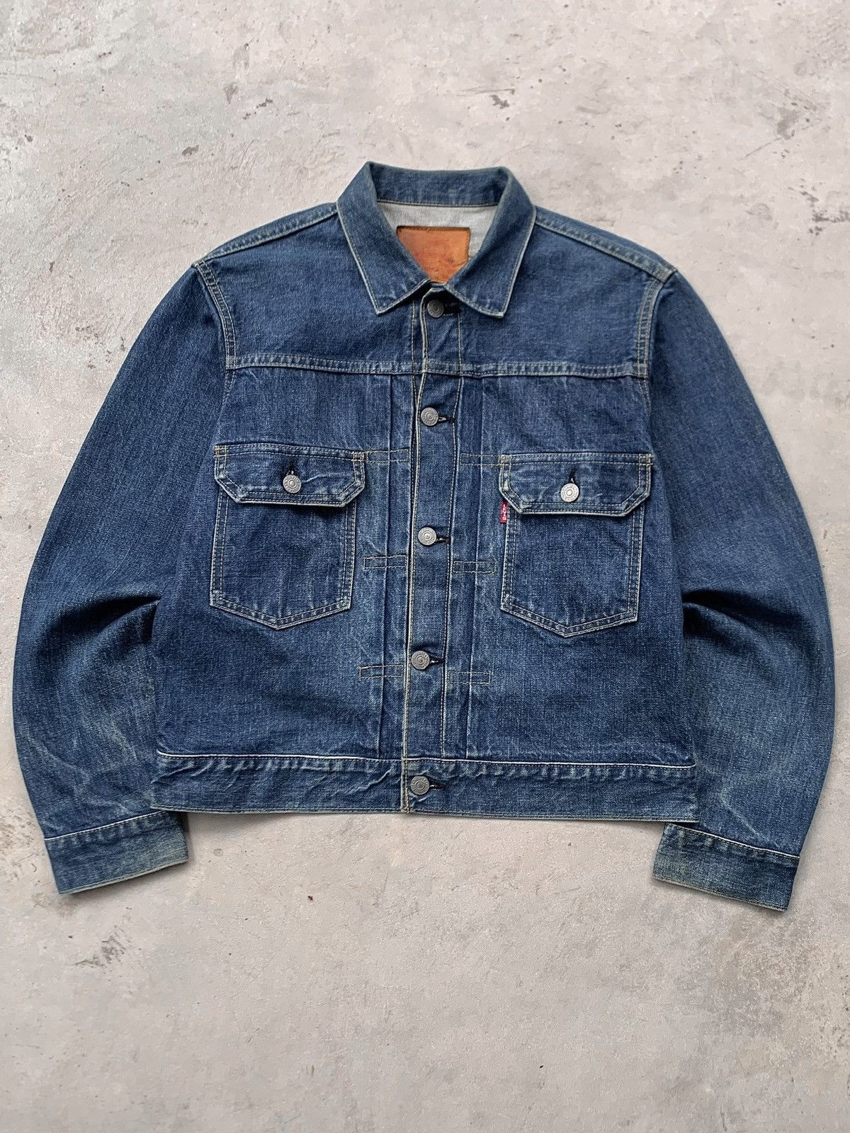 Levi's Vtg 90s Levis 507 Type ll Trucker Denim Jacket Made in Japan Size US L / EU 52-54 / 3 - 1 Thumbnail