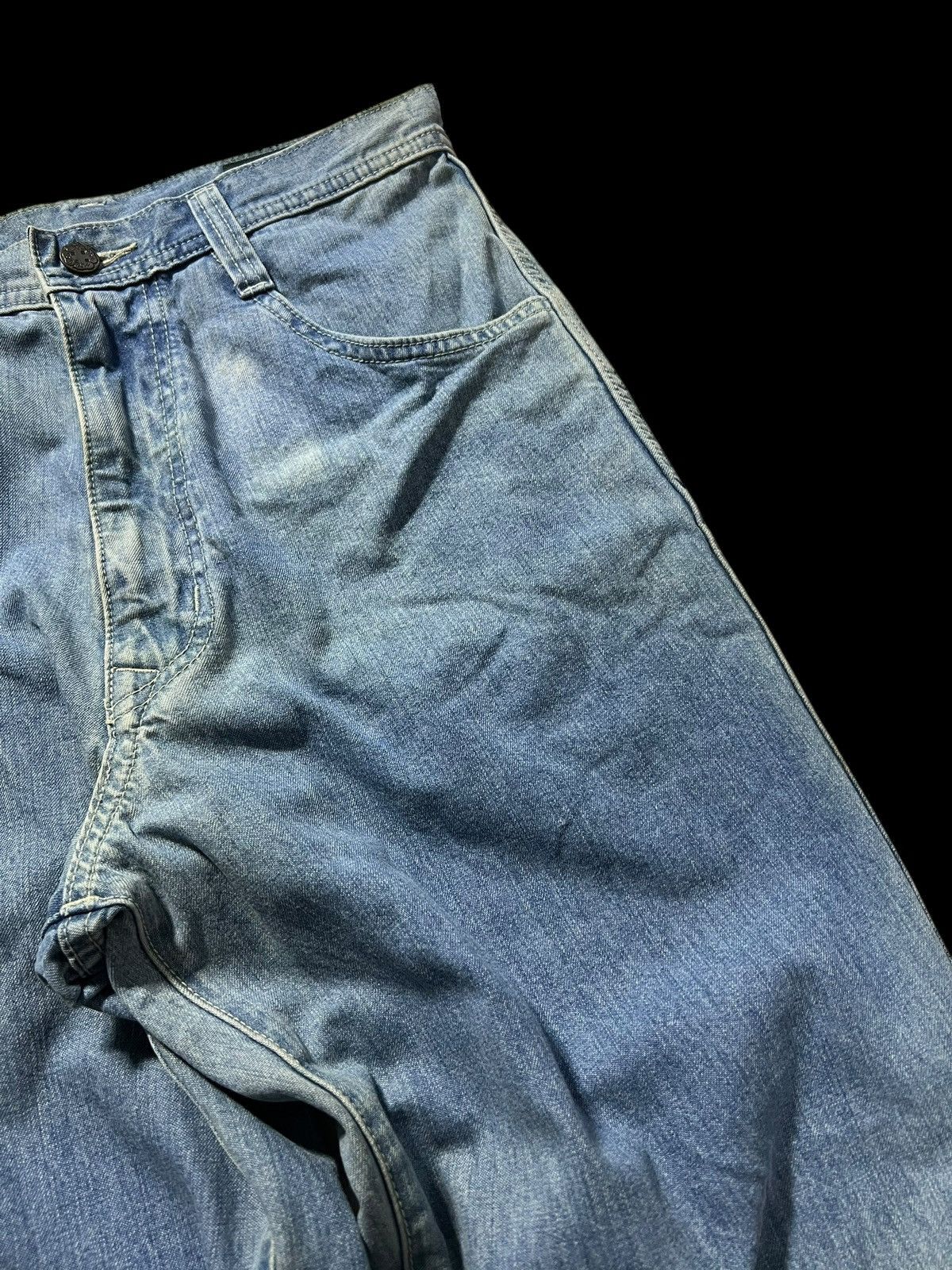 If Six Was Nine × Oshkosh 💥Baggy💥Vintage 90’s Oshkosh Mud Wash Backle Back Jeans Size US 28 / EU 44 - 6 Thumbnail