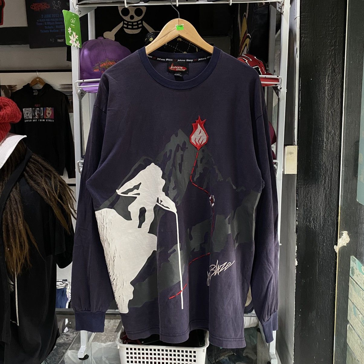 Band Tees × Vintage × Wu-Tang Clan Rare Johnny Blaze NYC x Method Man x wu tang Mountaineer Size US XL / EU 56 / 4 - 1 Thumbnail