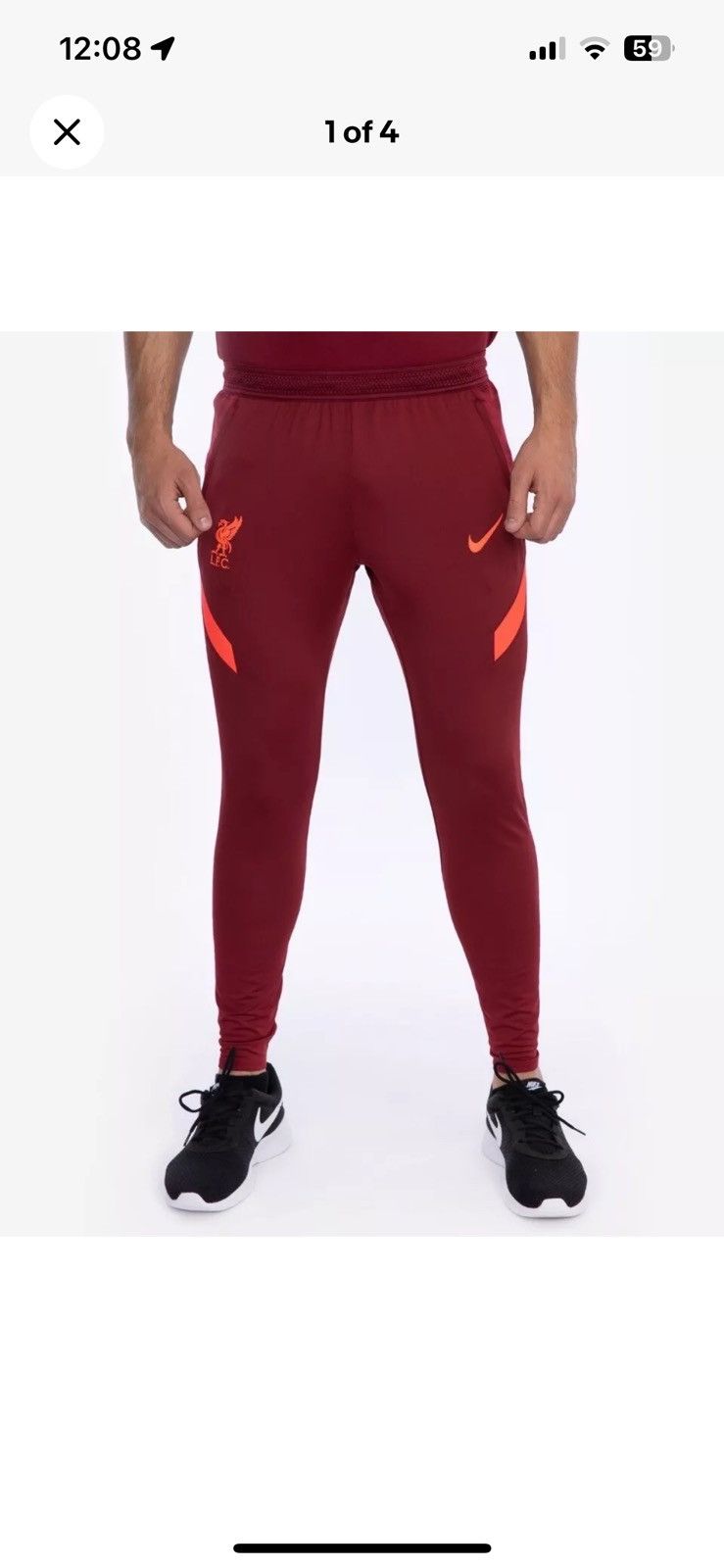 Nike NIKE LIVERPOOL RED TRAINING PANTS DRIFIT Size US 29 - 1 Thumbnail