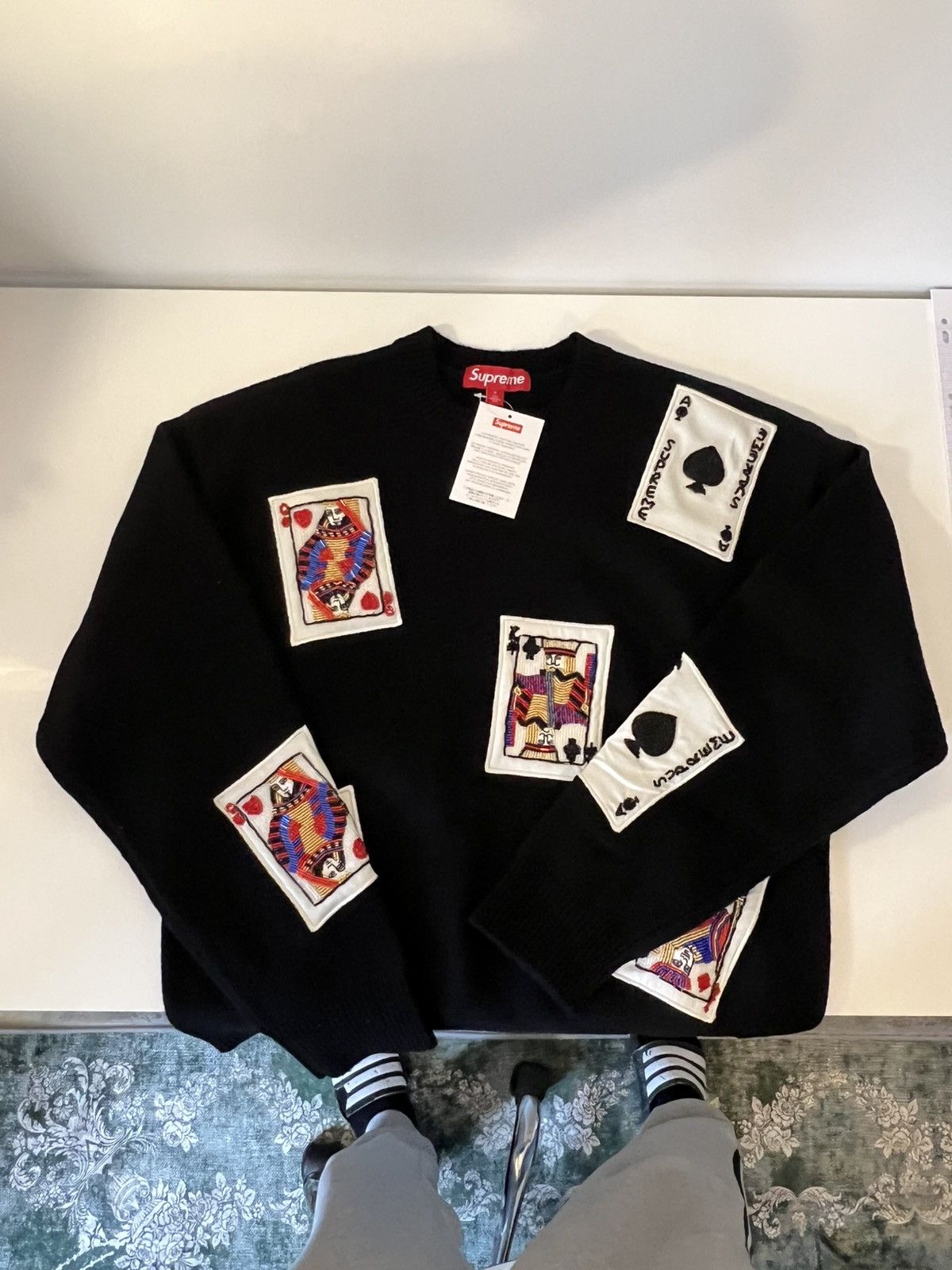 Supreme Supreme Beaded Cards Sweater | Grailed