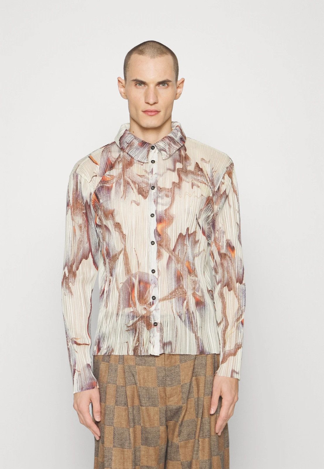 Henrik Vibskov !DS! AW23 Henrik Vibskov Gazpacho Mesh Plisse Shirt Size US S / EU 44-46 / 1 - 4 Thumbnail