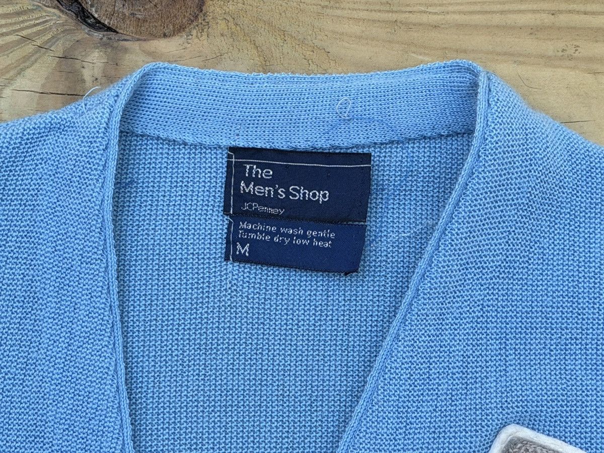 JCPenney Vintage Light Blue Varsity Sweater Size US M / EU 48-50 / 2 - 9 Thumbnail