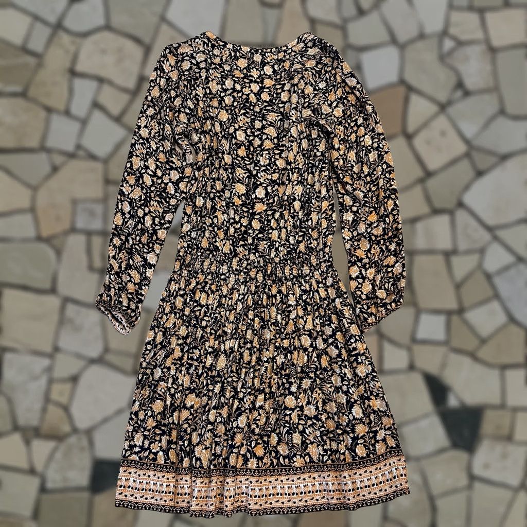 Faherty Faherty Montara Dress - Wanderlust Floral Blue Orange Womens S Mini Size S / US 4 / IT 40 - 1 Thumbnail