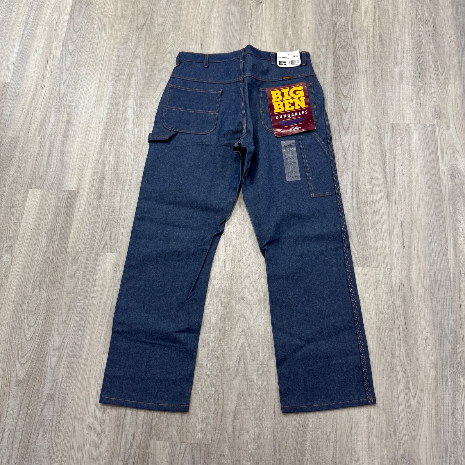 Vintage NEW Vintage Big Ben Dungarees Jeans Men's 36x30 Blue Size US 36 / EU 52 - 5 Thumbnail