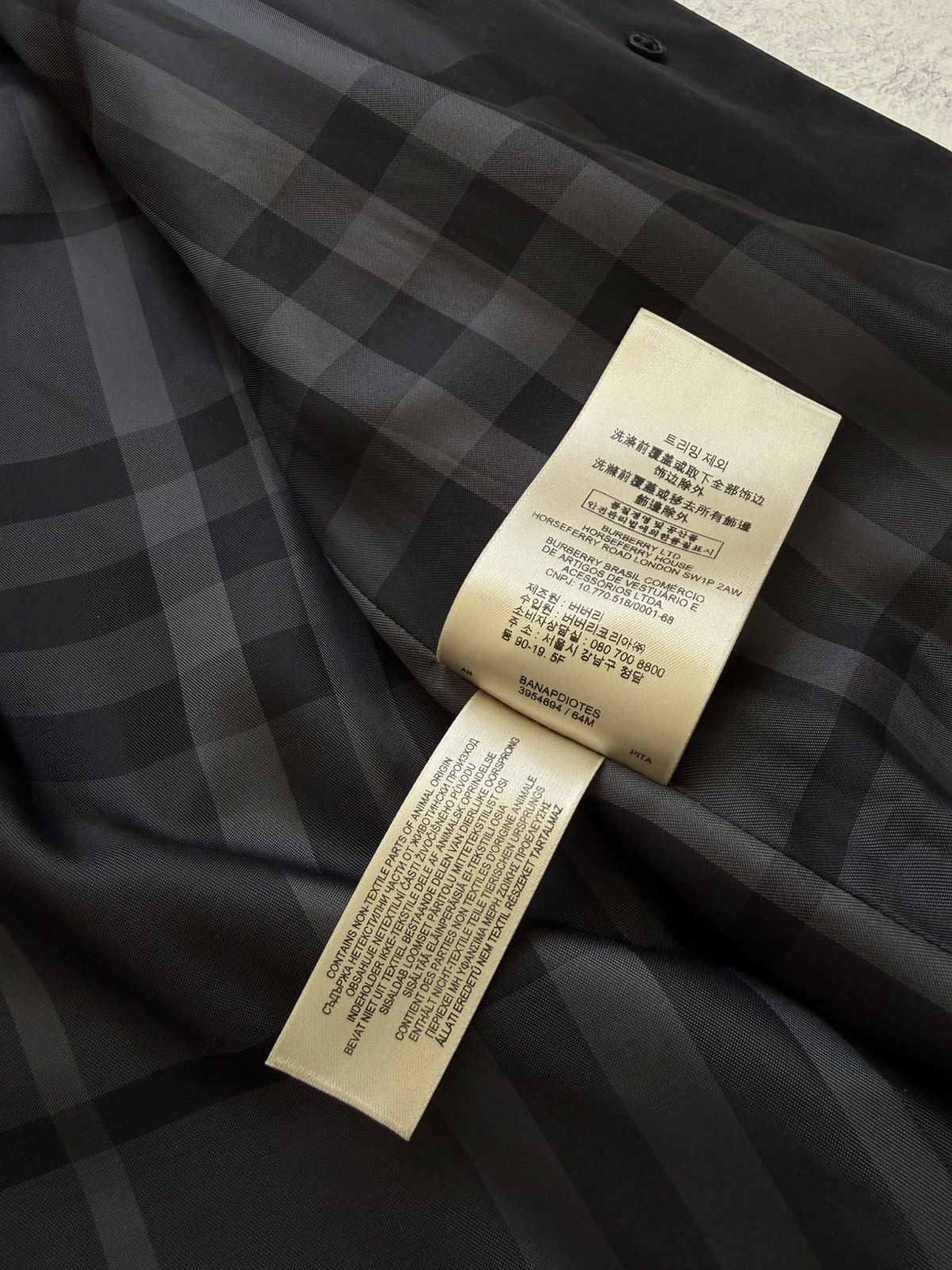 Burberry Burberry London Black Cotton Trench Coat Jacket Nova Check Size S / US 4 / IT 40 - 14 Thumbnail