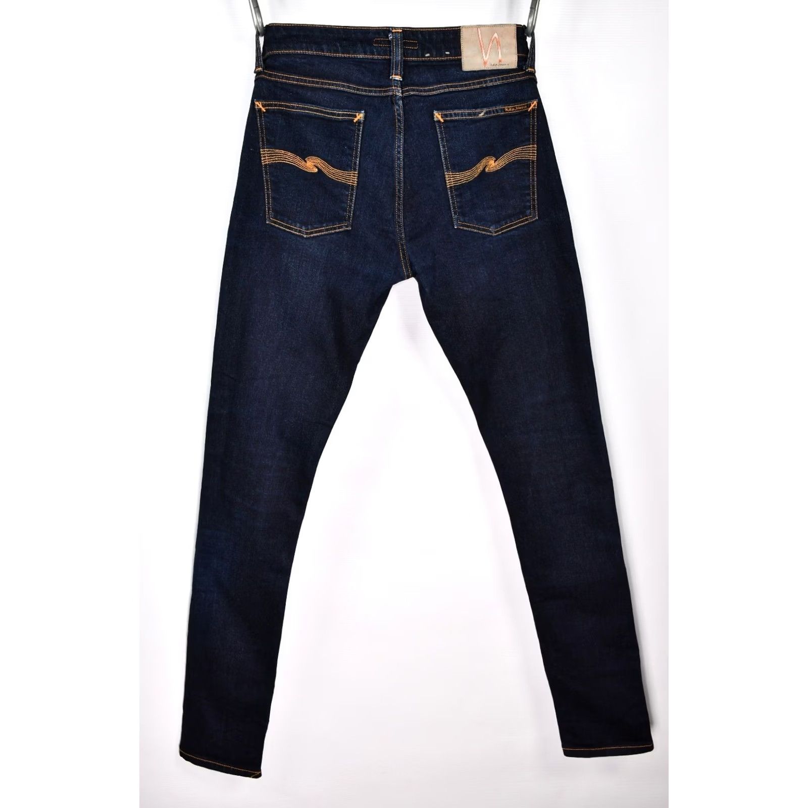 Nudie Jeans Nudie Jeans Skinny Lin Dry Deep Orange Jeans W32 L34 Men Slim 5-Pocket Denim Blue 99%Cotton 1%Elastane Regular Vintage No XS-XL Size US 32 / EU 48 - 6 Thumbnail
