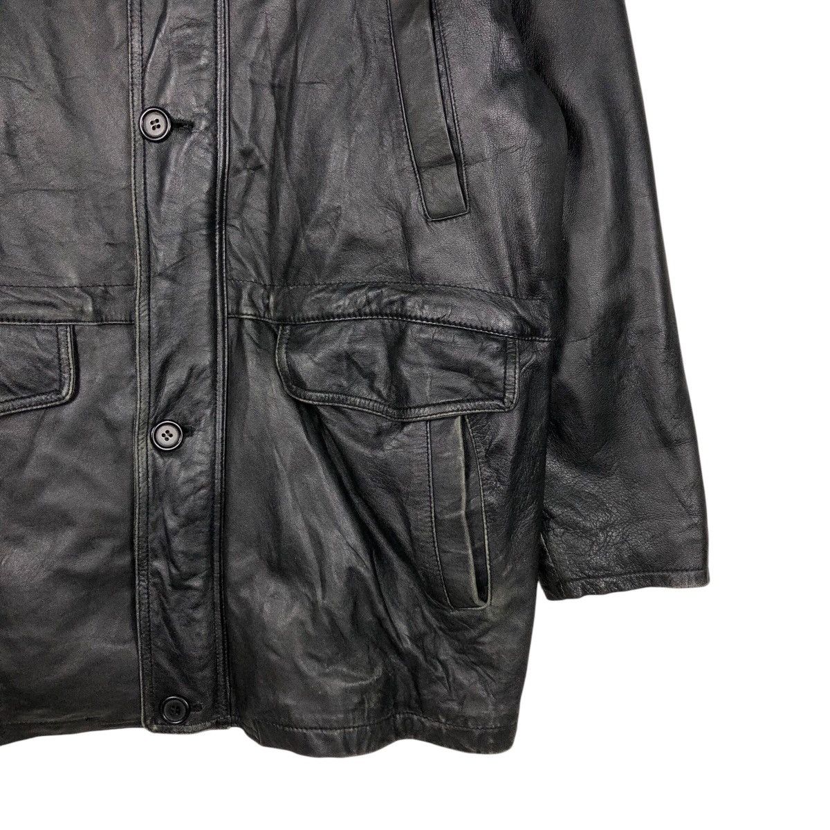 Japanese Brand 📌Vintage Biker Leather Jacket Takashimaya Issey Miyake Size US S / EU 44-46 / 1 - 6 Thumbnail