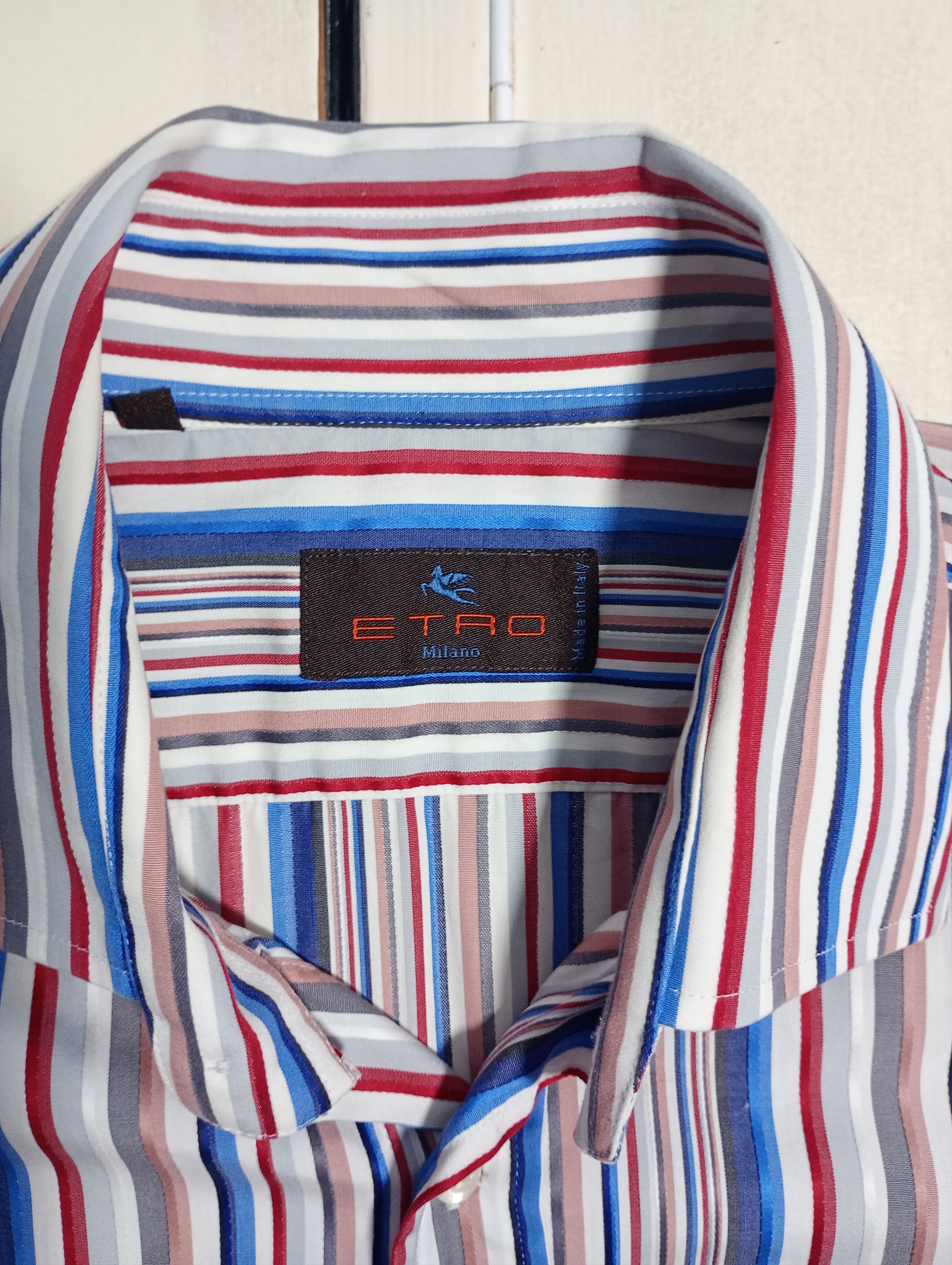 Etro Etro Milano Striped Shirt Size US L / EU 52-54 / 3 - 6 Thumbnail