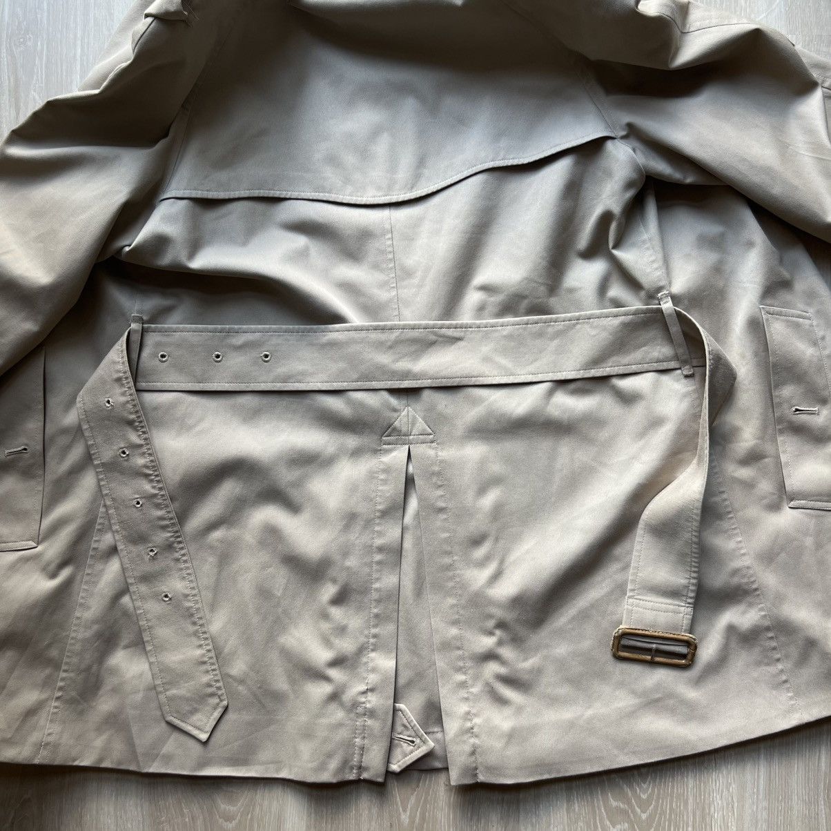 Burberry 80s 90s BurberryS Trench Coat Made in England Nova Check Size S / US 4 / IT 40 - 15 Thumbnail