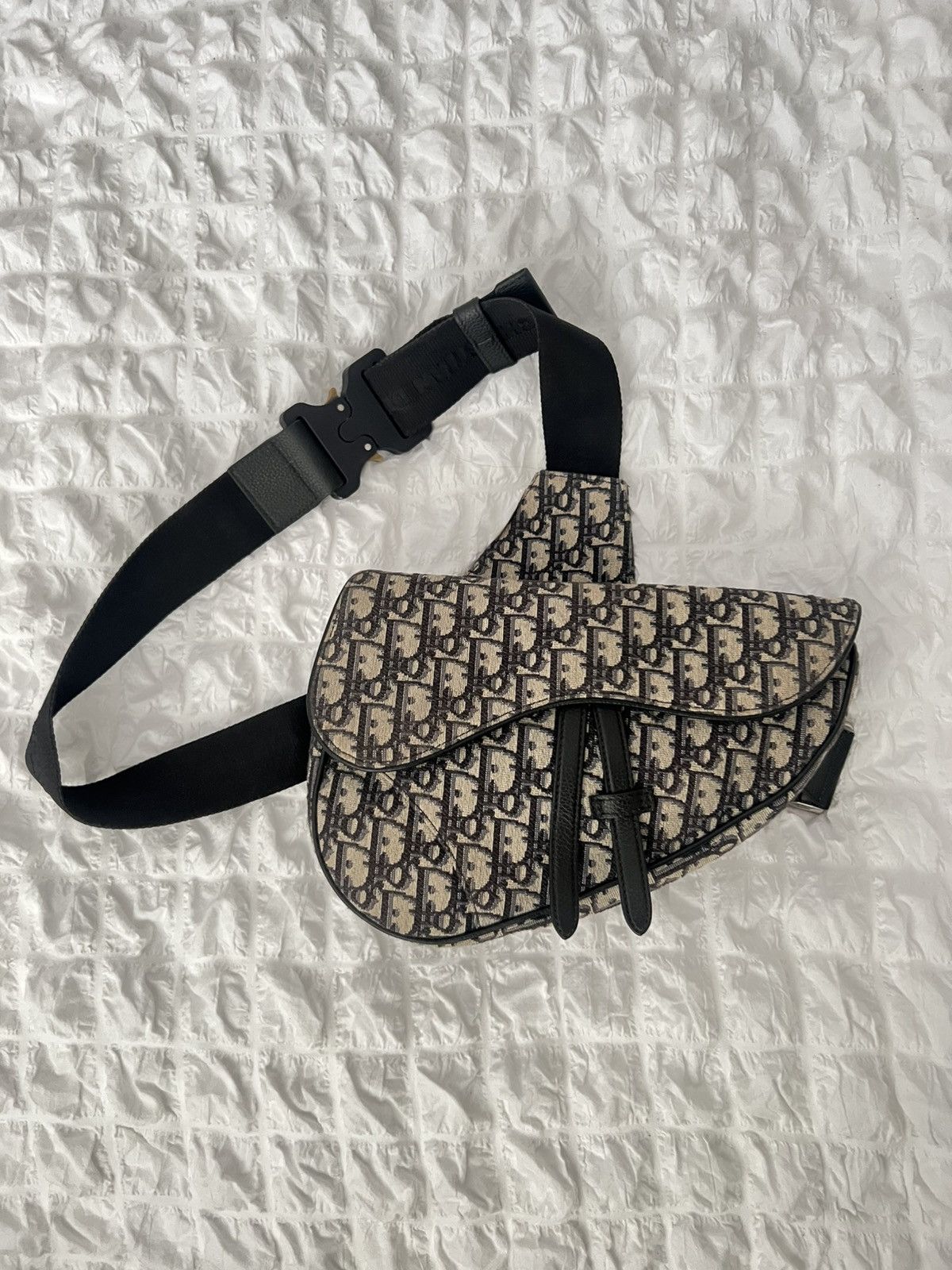 Dior Dior Saddle Bag Beige and Black Dior Oblique Jacquard Size ONE SIZE - 7 Thumbnail