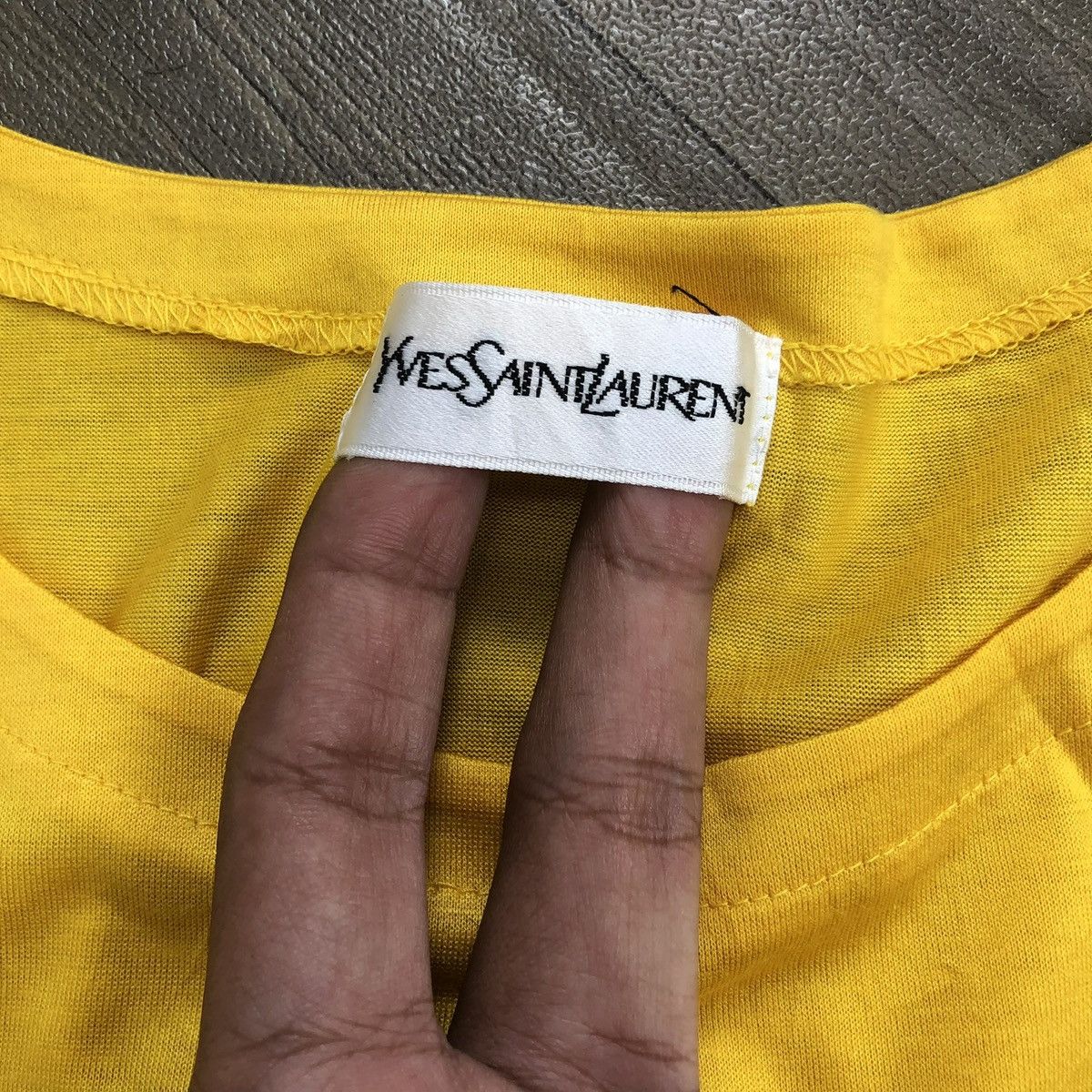 Yves Saint Laurent Vintage Yves Saint Laurent YSL Small Logo Long Sleeve Size US M / EU 48-50 / 2 - 5 Thumbnail