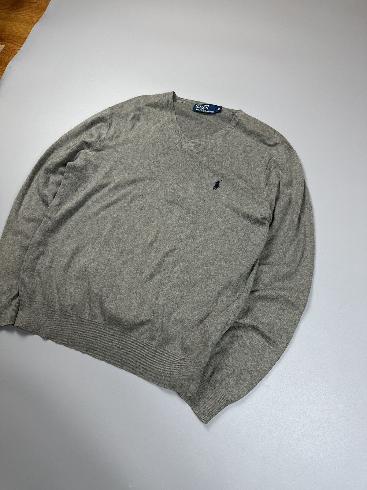 Polo Ralph Lauren × Vintage Polo Ralph Lauren V neck knitwear Size US M / EU 48-50 / 2 - 2 Thumbnail