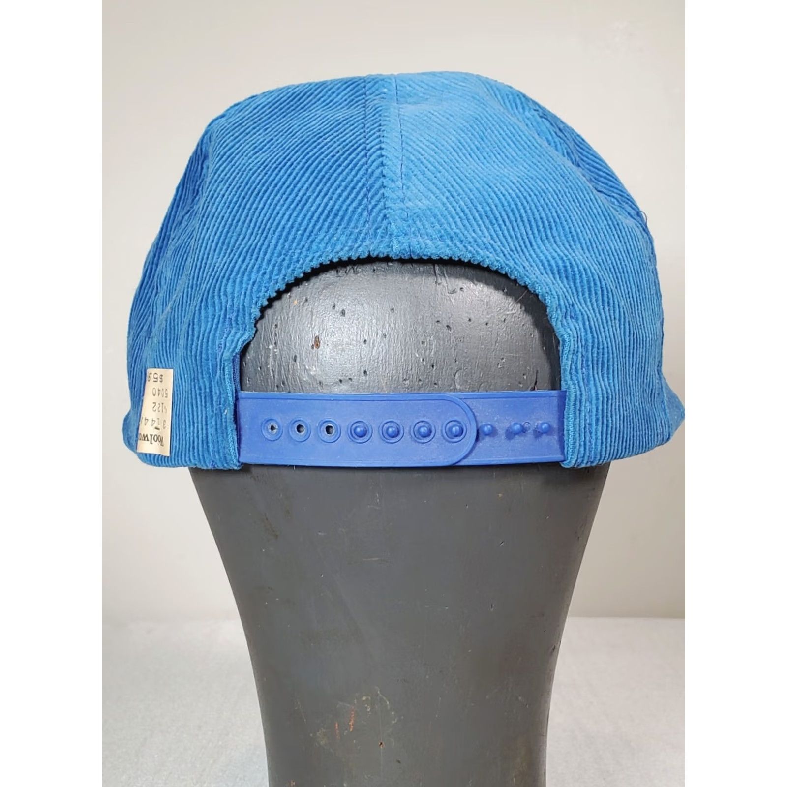 Vintage VINTAGE 80s Daytona Beach Blue Corduroy Snap Back Hat Embroidered Palm Tree NEW Size ONE SIZE - 3 Thumbnail