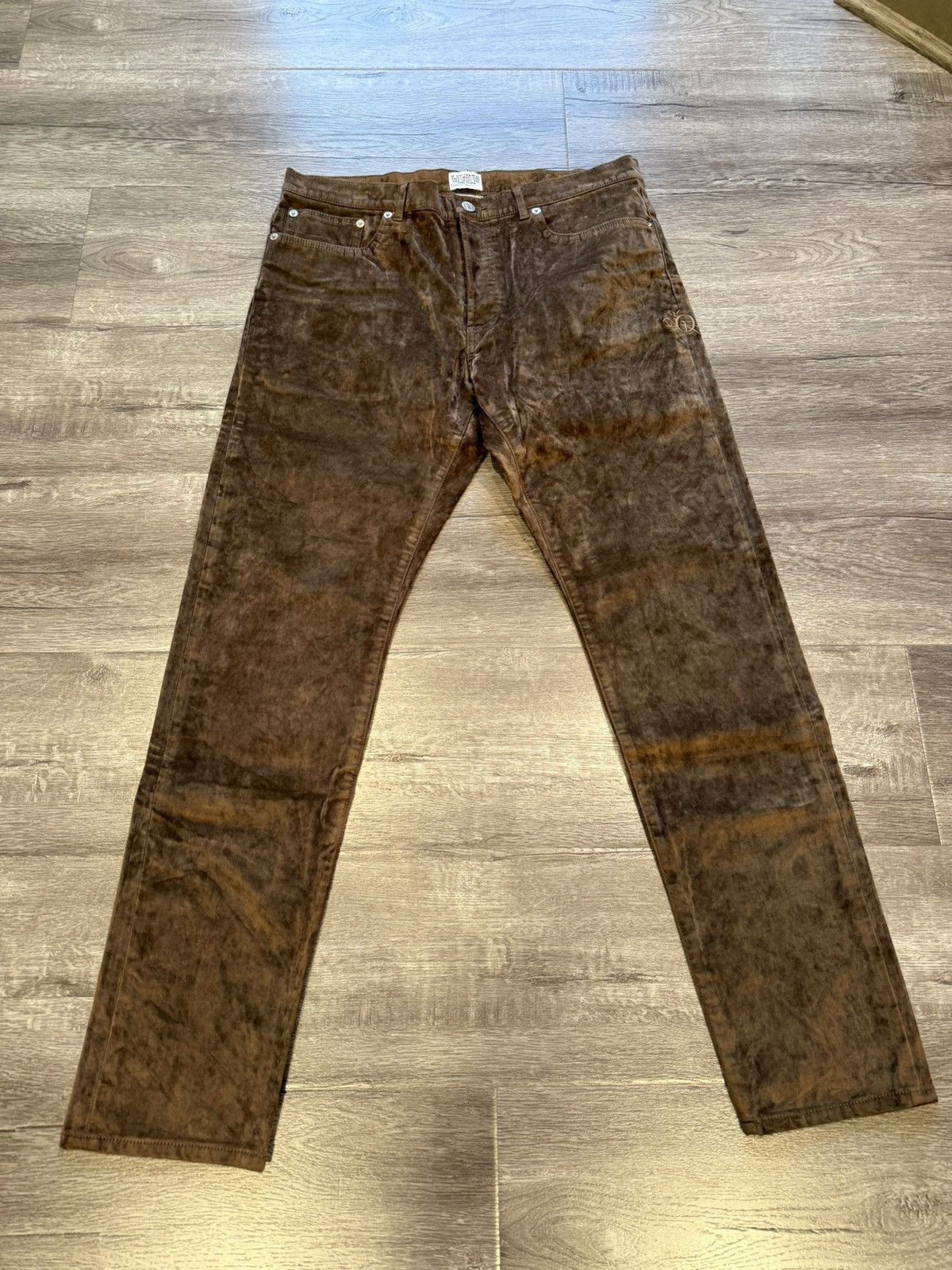 Dior × Travis Scott Dior Cactus Jack Brown Suede Pants Size US 34 / EU 50 - 1 Thumbnail