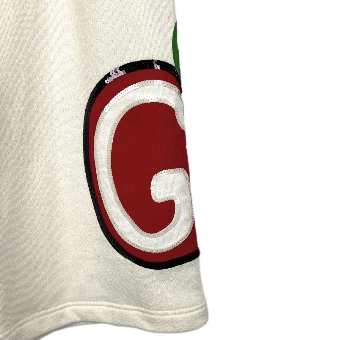 Gucci Gucci Off White Double G Sequin Apple Logo Cropped Pants K12 Size 27" / US 4 / IT 40 - 5 Thumbnail