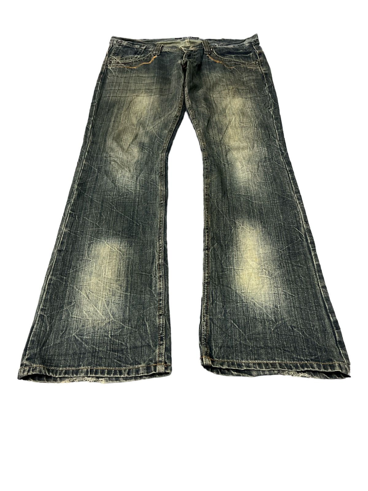 Japanese Brand × Vintage FLARED💥ULTIMAX DISTRESSED DENIM PANT Size US 34 / EU 50 - 4 Thumbnail