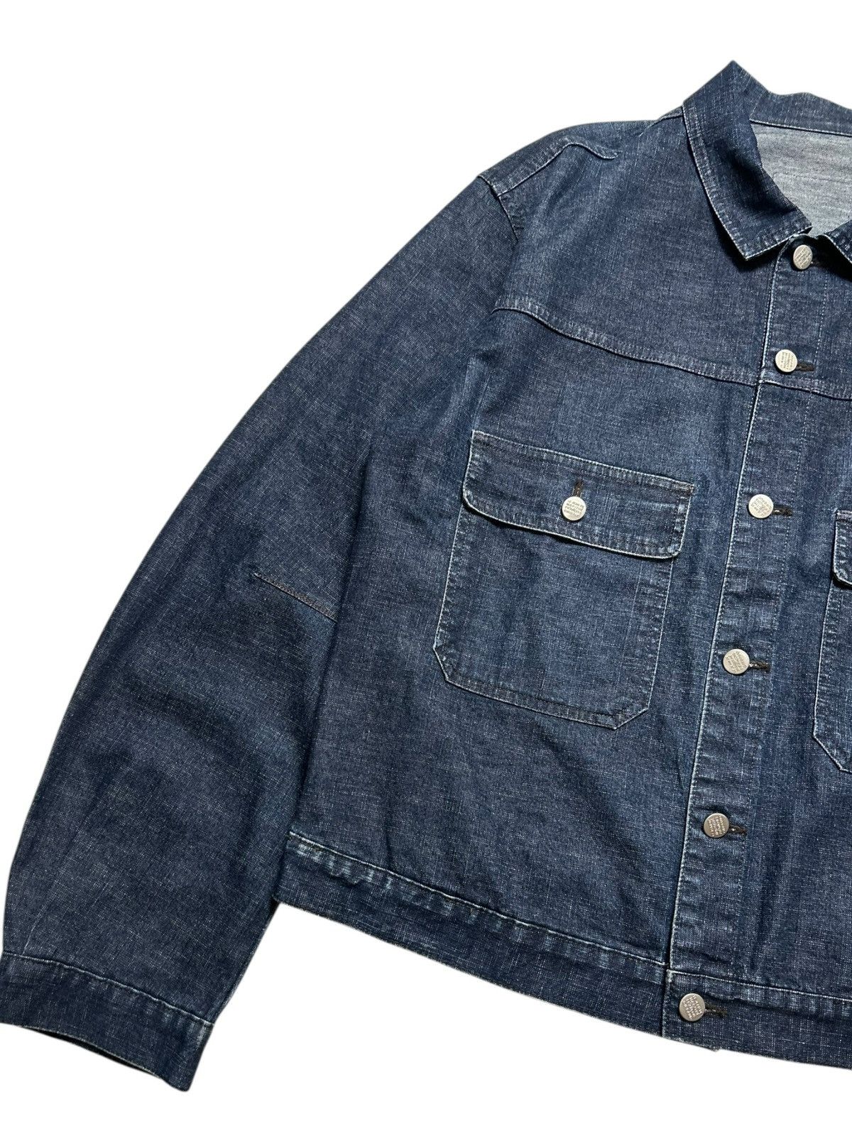 Marithe + Francois Girbaud Vintage Marithe Francois Girbaud Jacket Indigo Denim Trucker Size US L / EU 52-54 / 3 - 11 Thumbnail